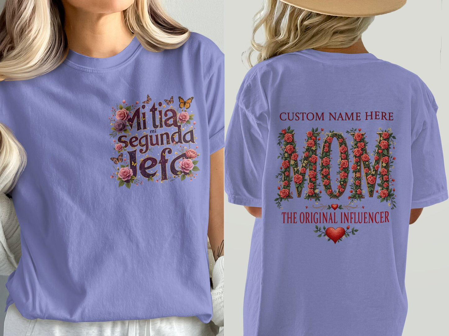 Custom Floral Mom The Original Influencer T-shirt product type