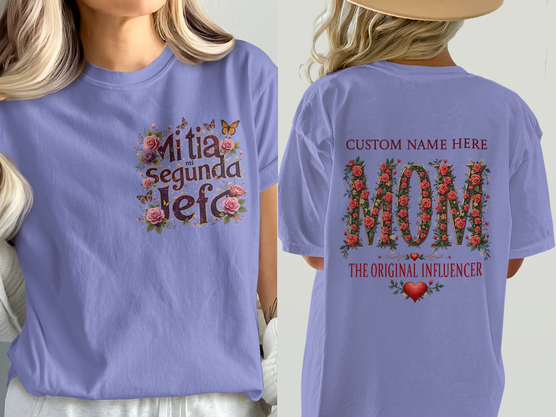 Custom Floral Mom The Original Influencer T-shirt product type