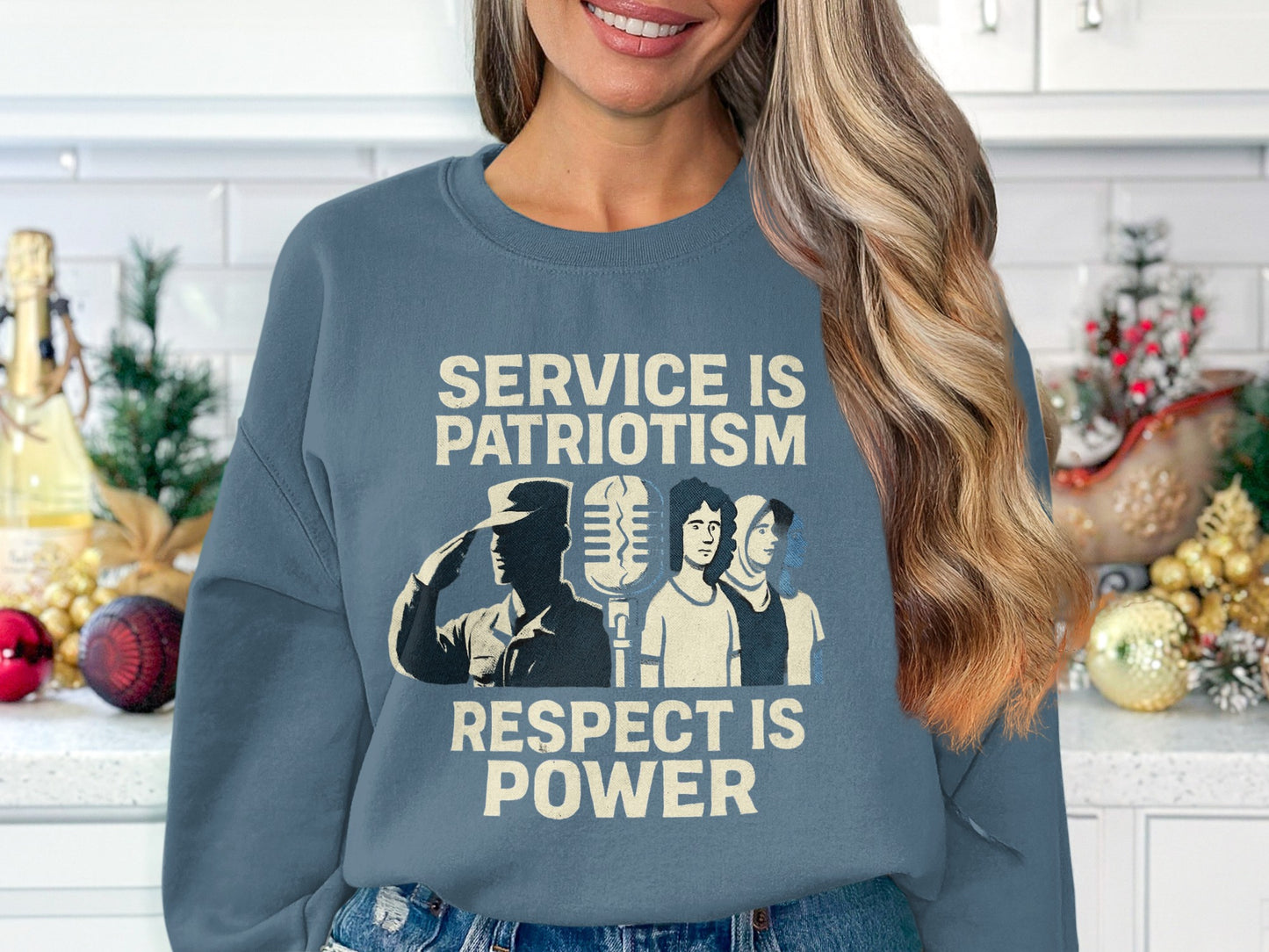 Service Is Patriotism Respect Is Power Statement product