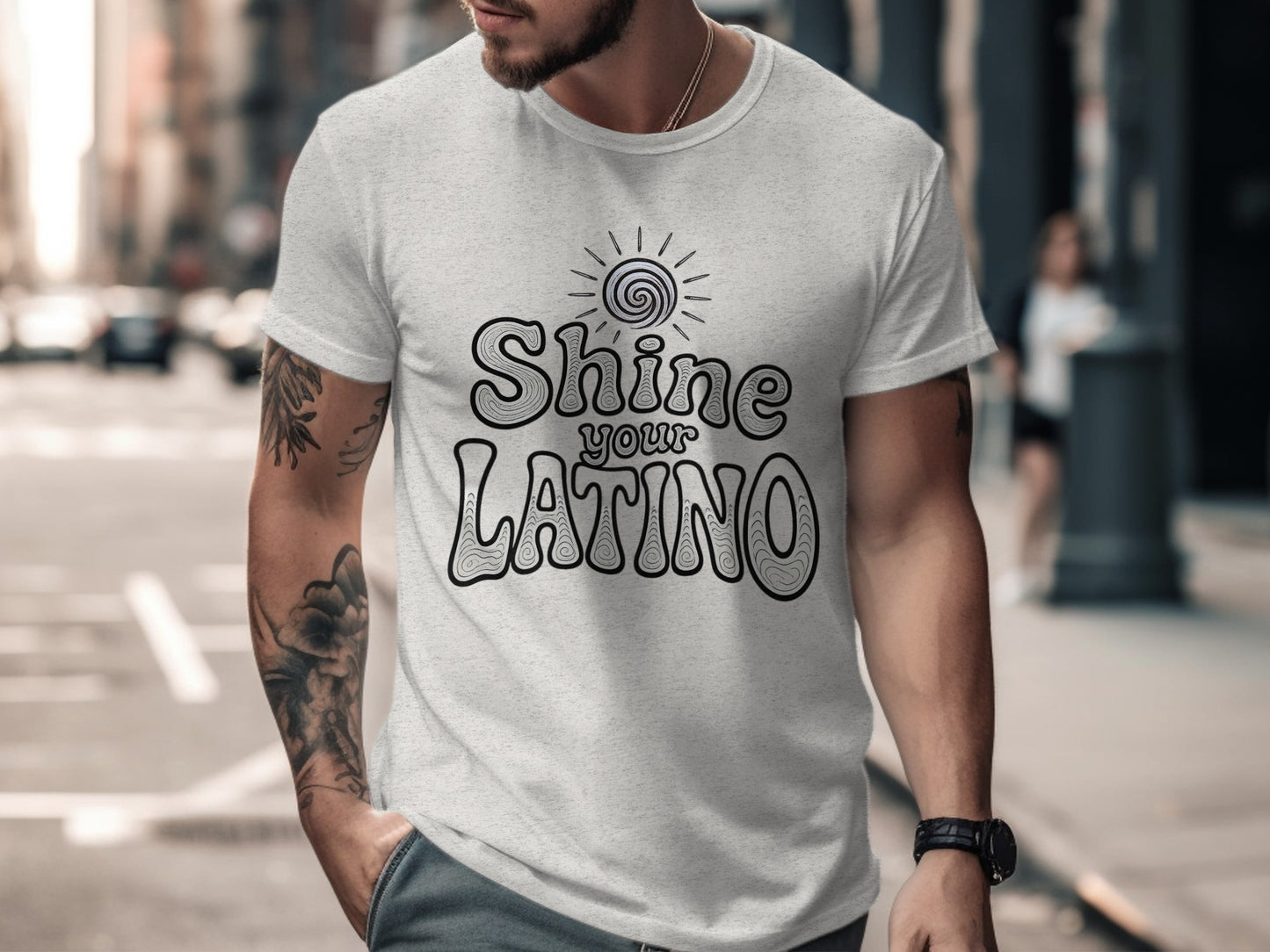 Shine Your Latino Graphic T-Shirt Apparel Product