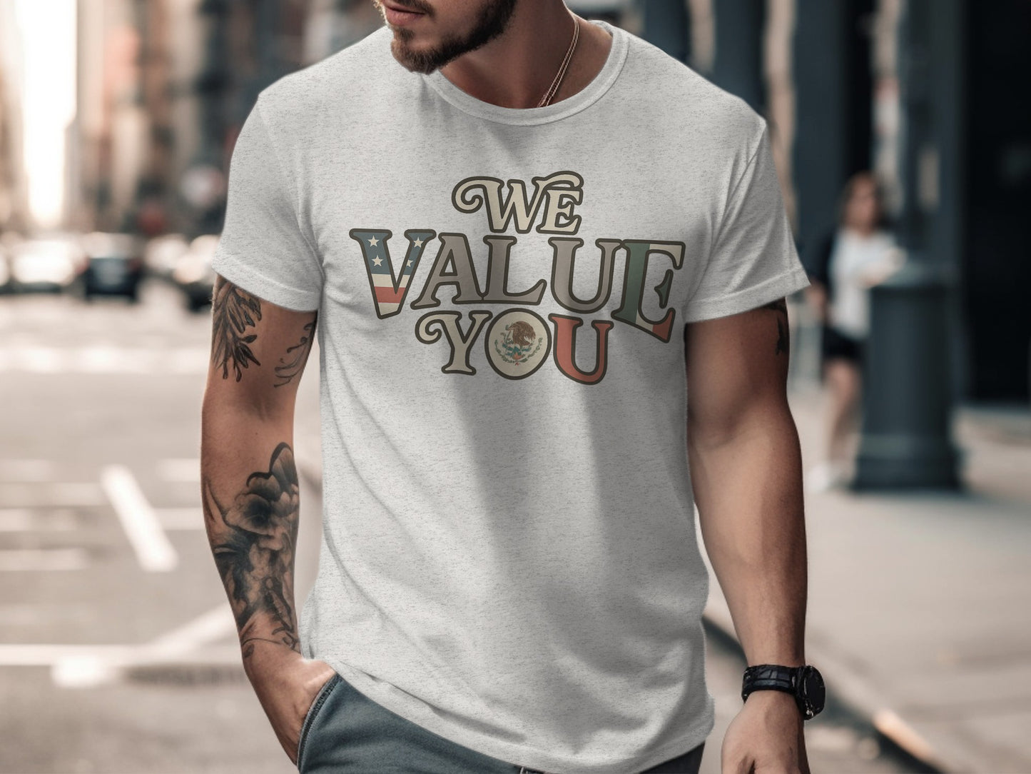 We Value You Statement Casual Wear Product