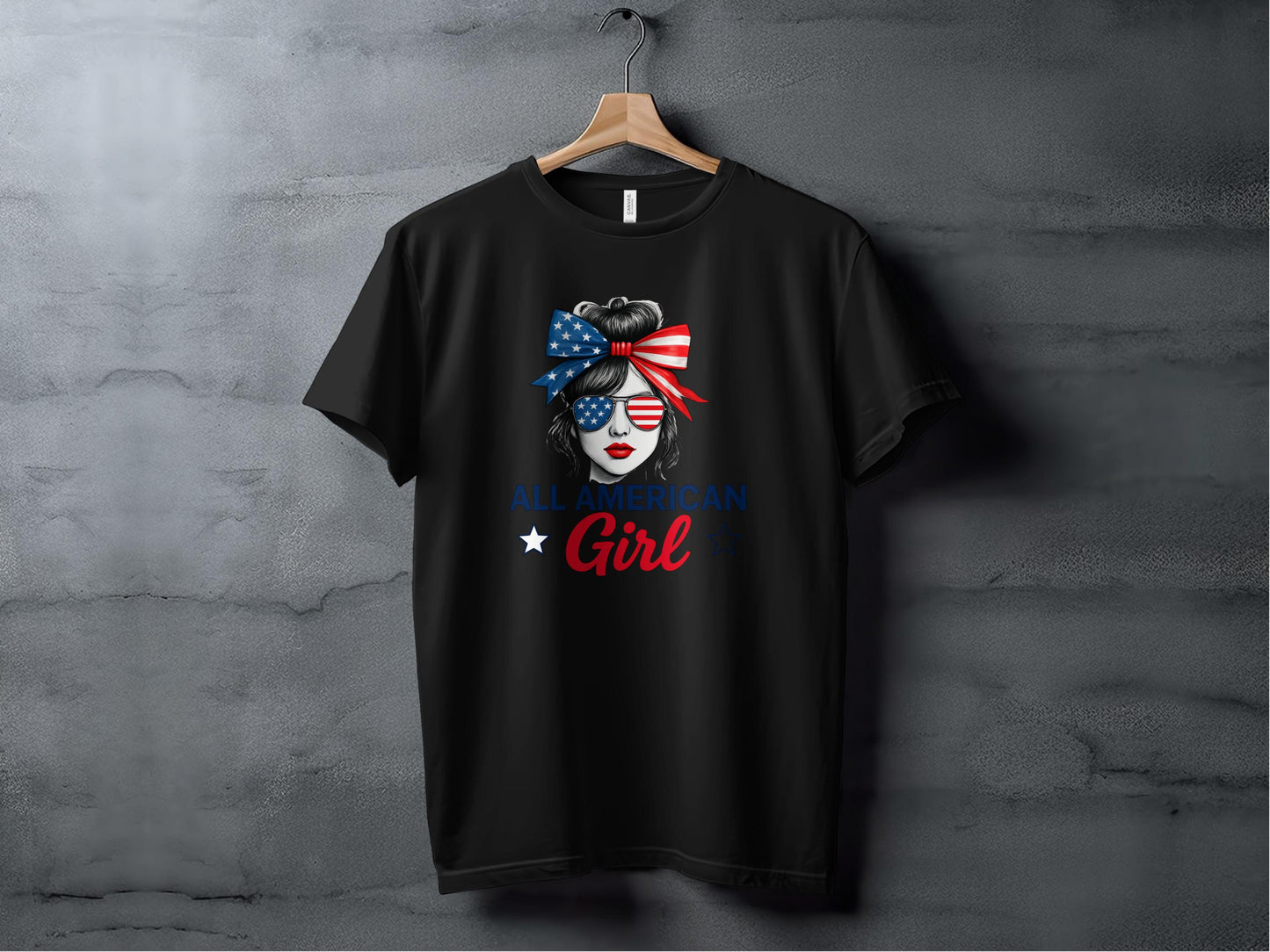All American Girl Graphic Print T Shirt product