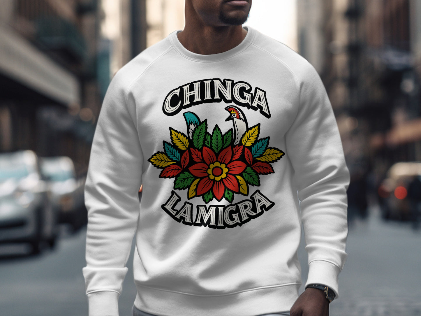 Chinga Lamigra Floral Graphic Crewneck Shirt product