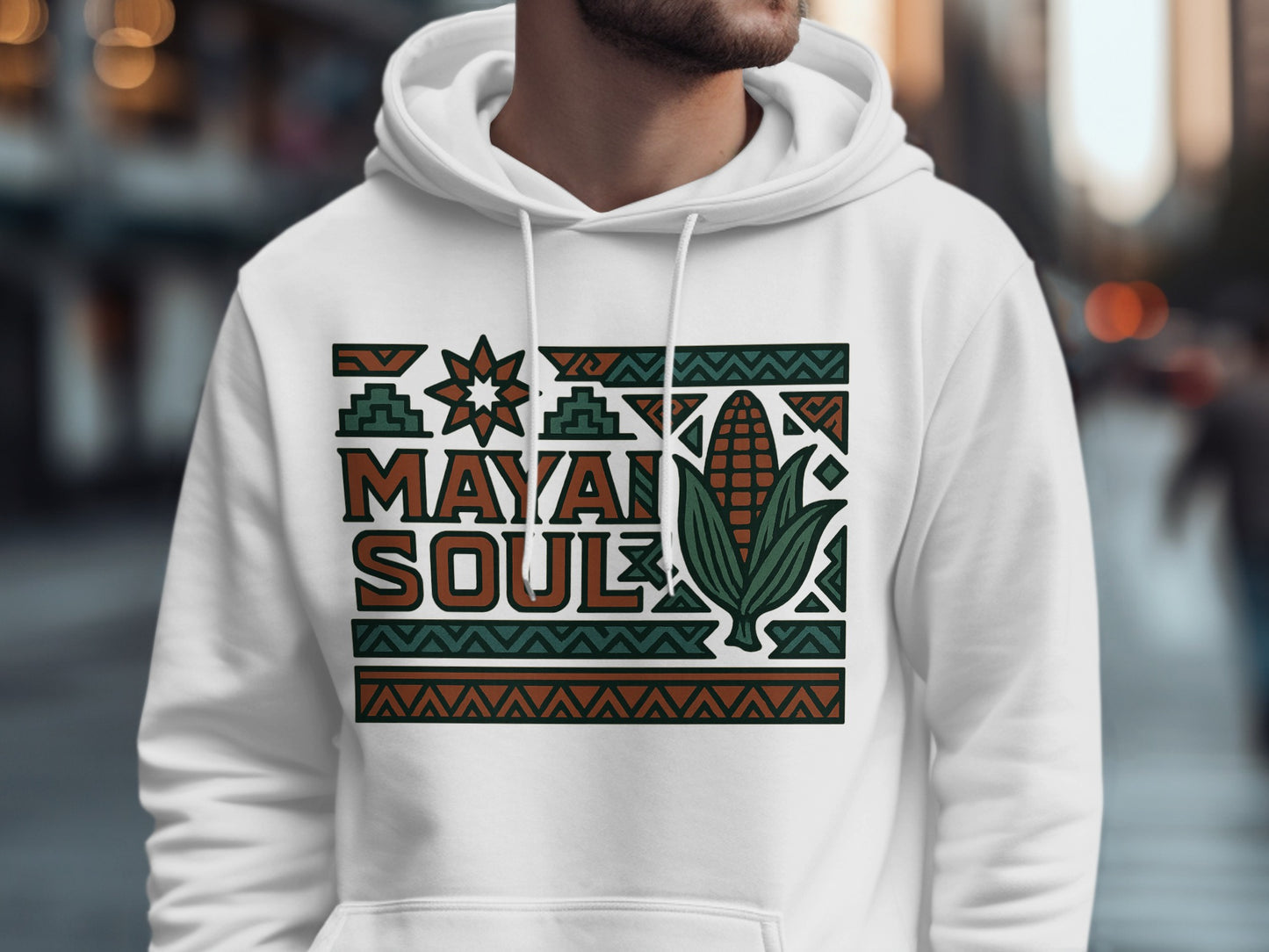 Mayan Soul Cultural Corn Design Hoodie product type