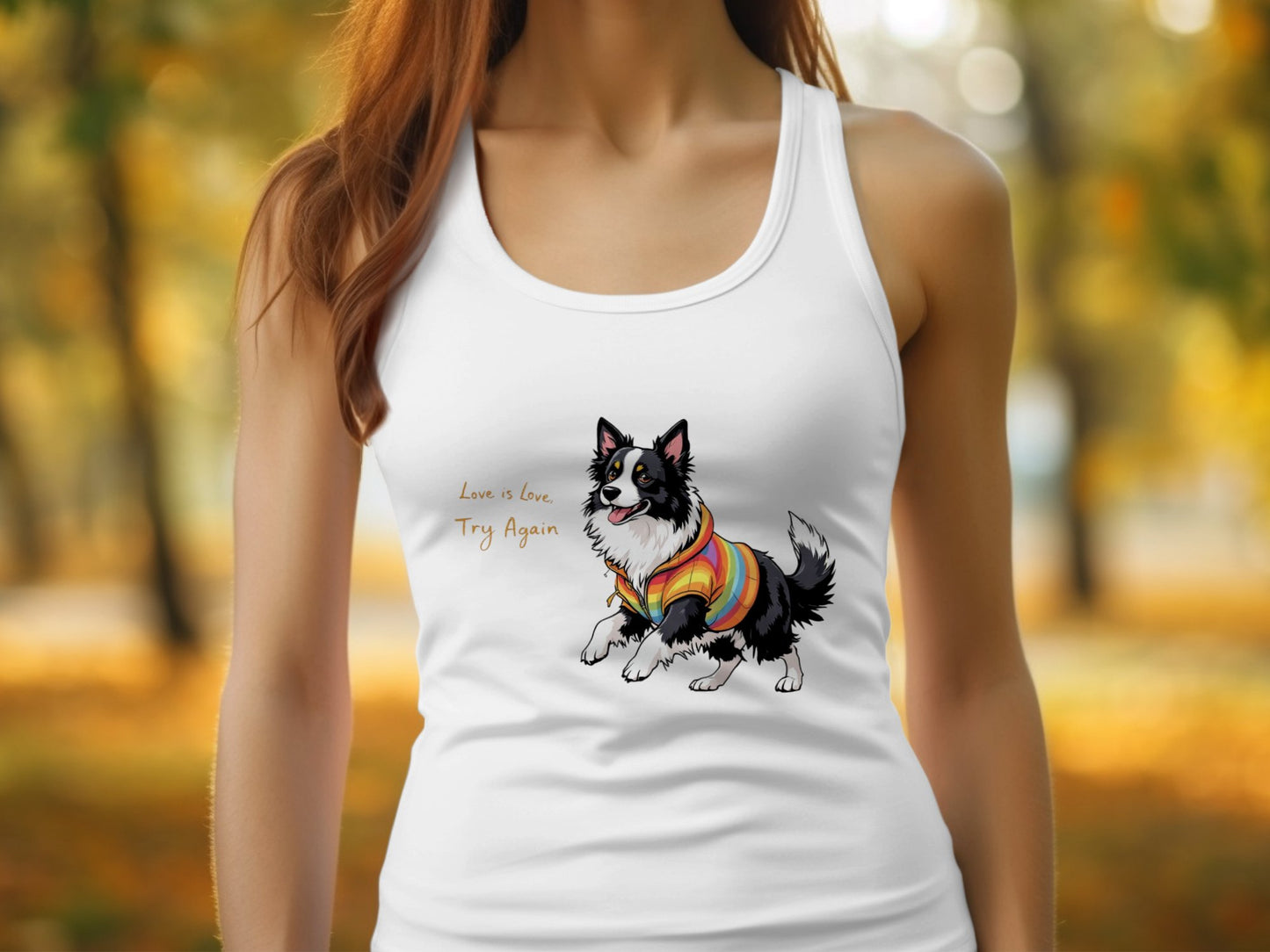 Love Is Love Try Again Dog Graphic Tank Top product