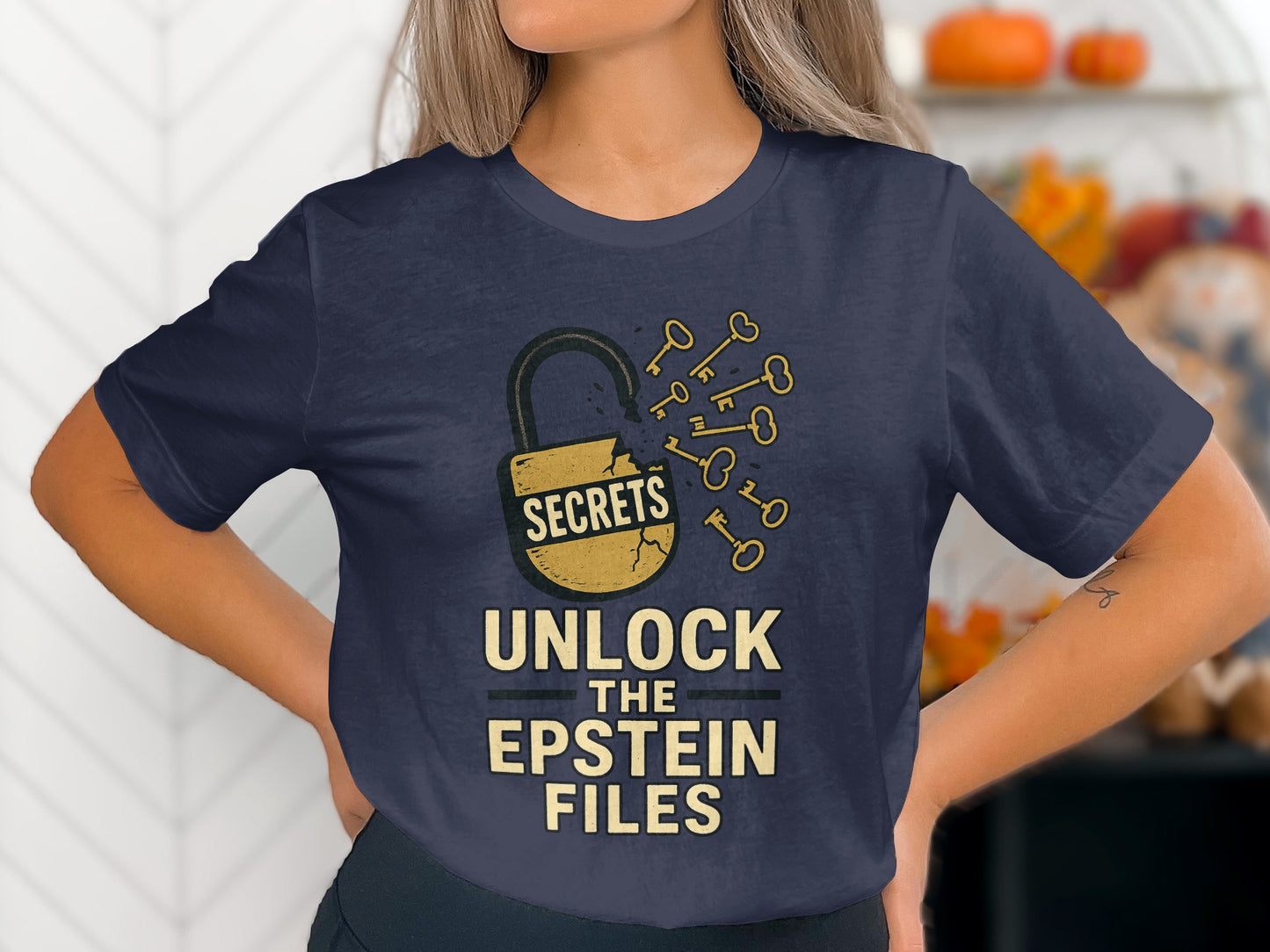 Unlock the Epstein Files Secrets Graphic T-Shirt product type