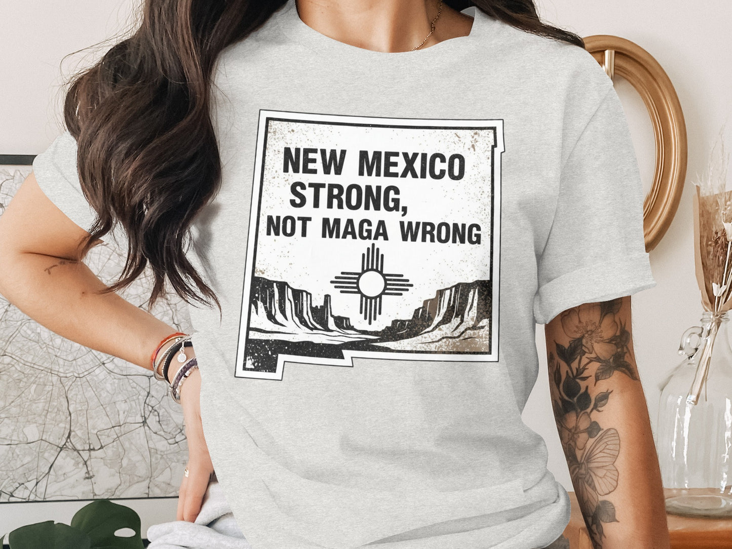 New Mexico Strong Not Maga Wrong T-Shirt product type