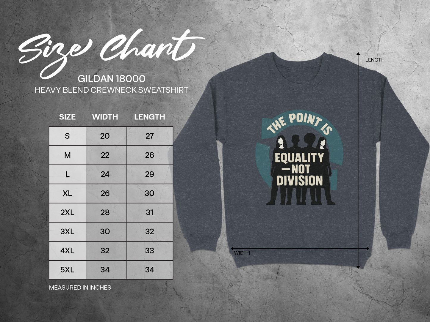 The Point Is Equality Not Division Sweatshirt product