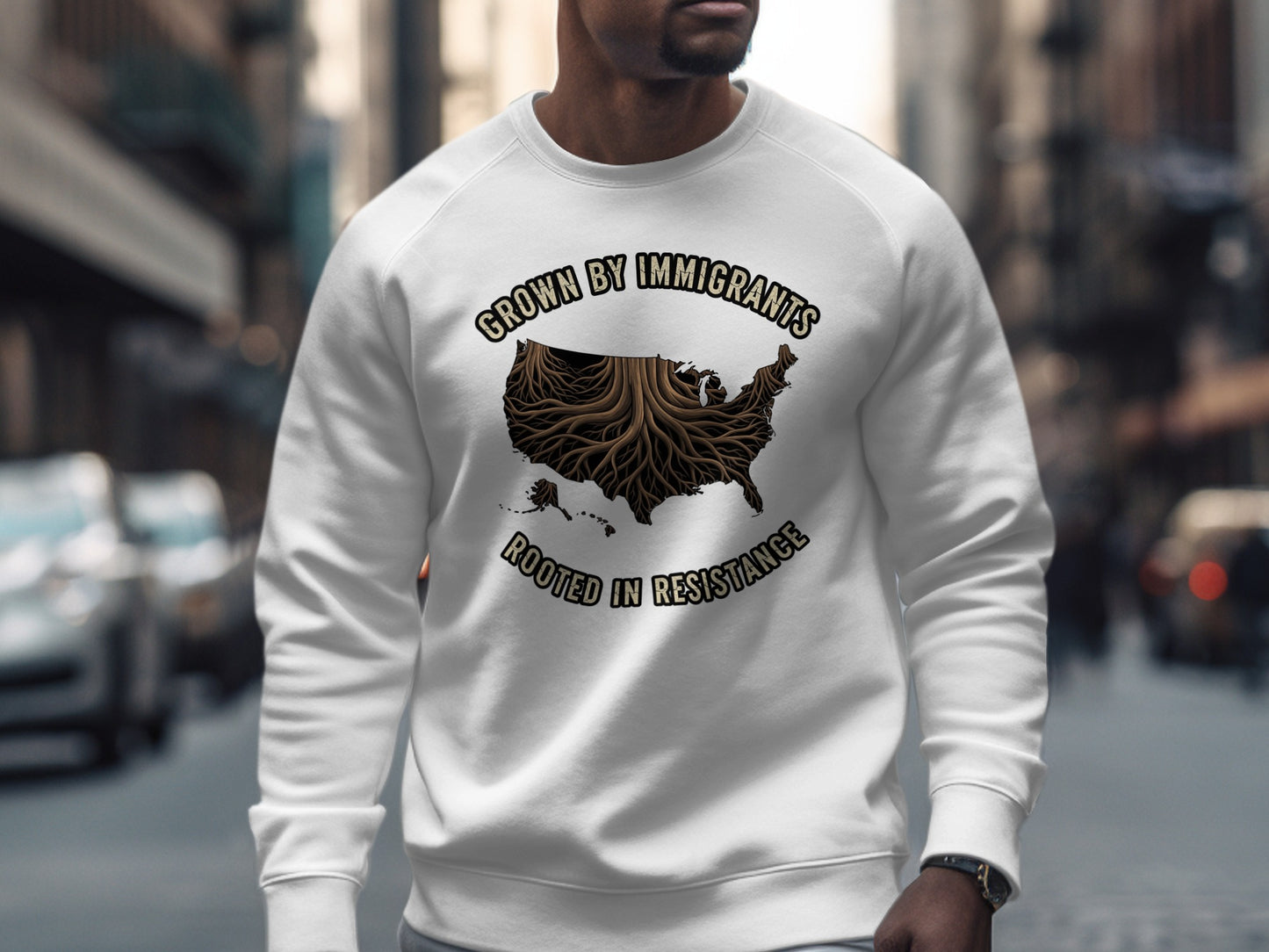 Grown By Immigrants Rooted In Resistance Sweatshirt product