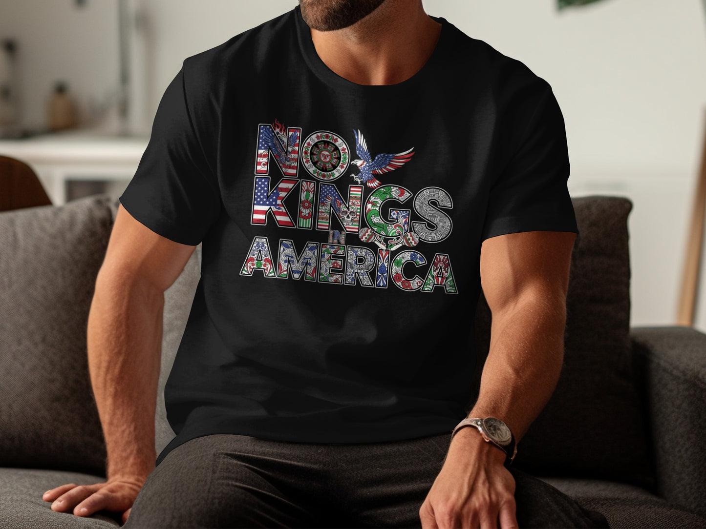 No Kings America Graphic Statement T-shirt product