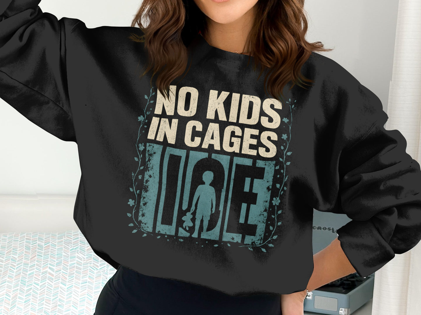 No Kids In Cages Statement Sweatshirt product