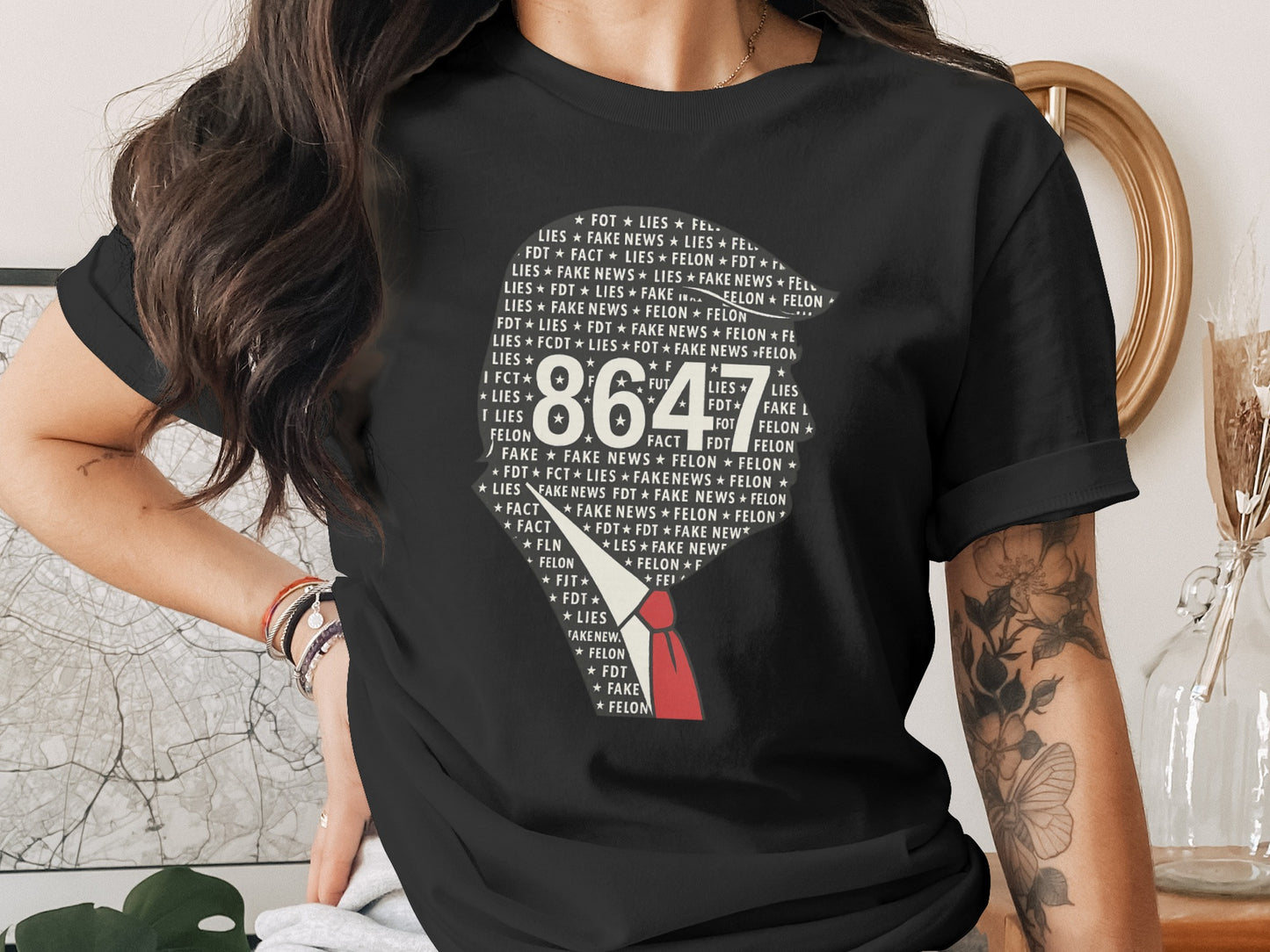 Bold Graphic Statement 864 Printed T-shirt product