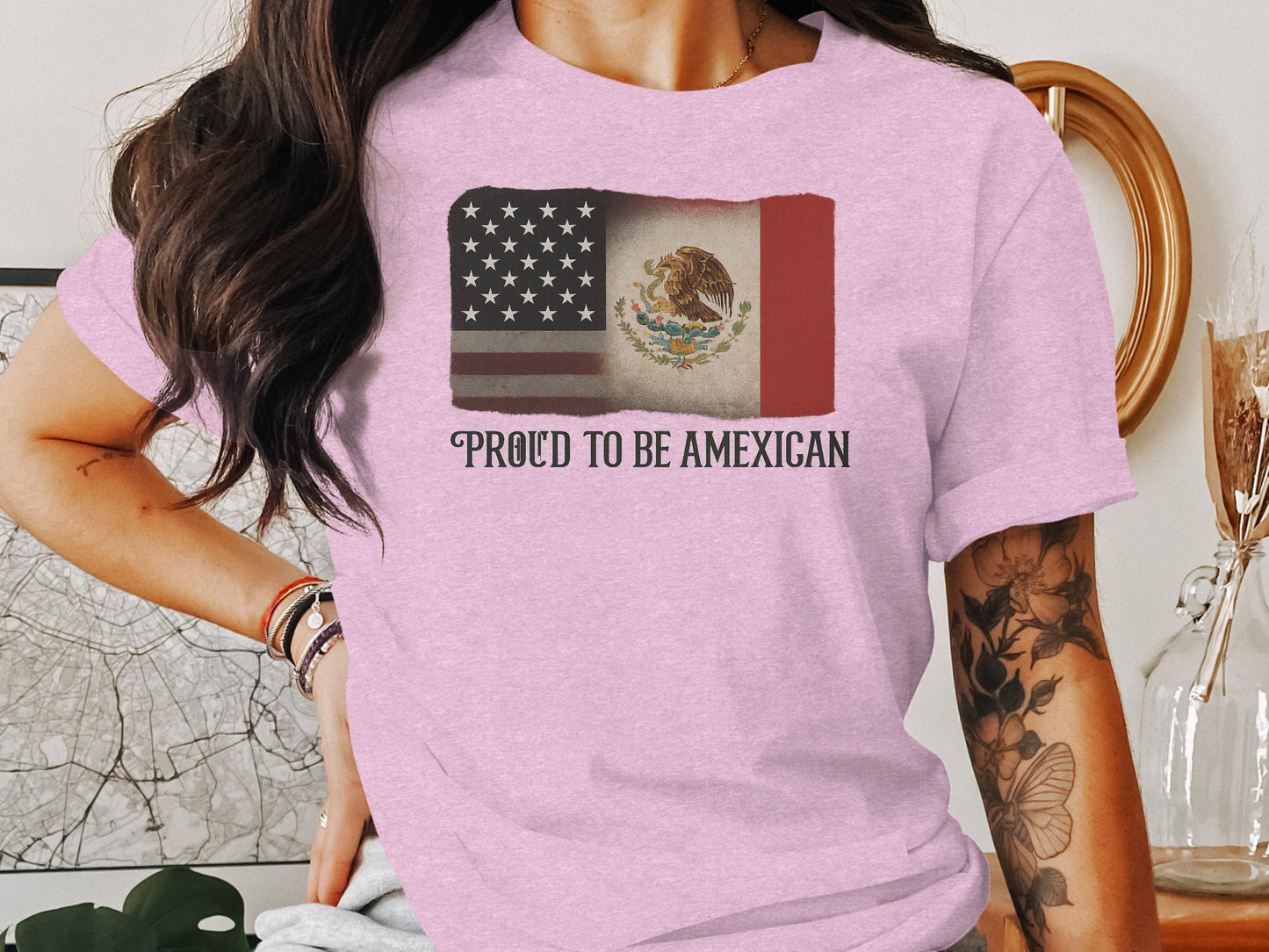 Proud to Be Amexican Flag T Shirt product type