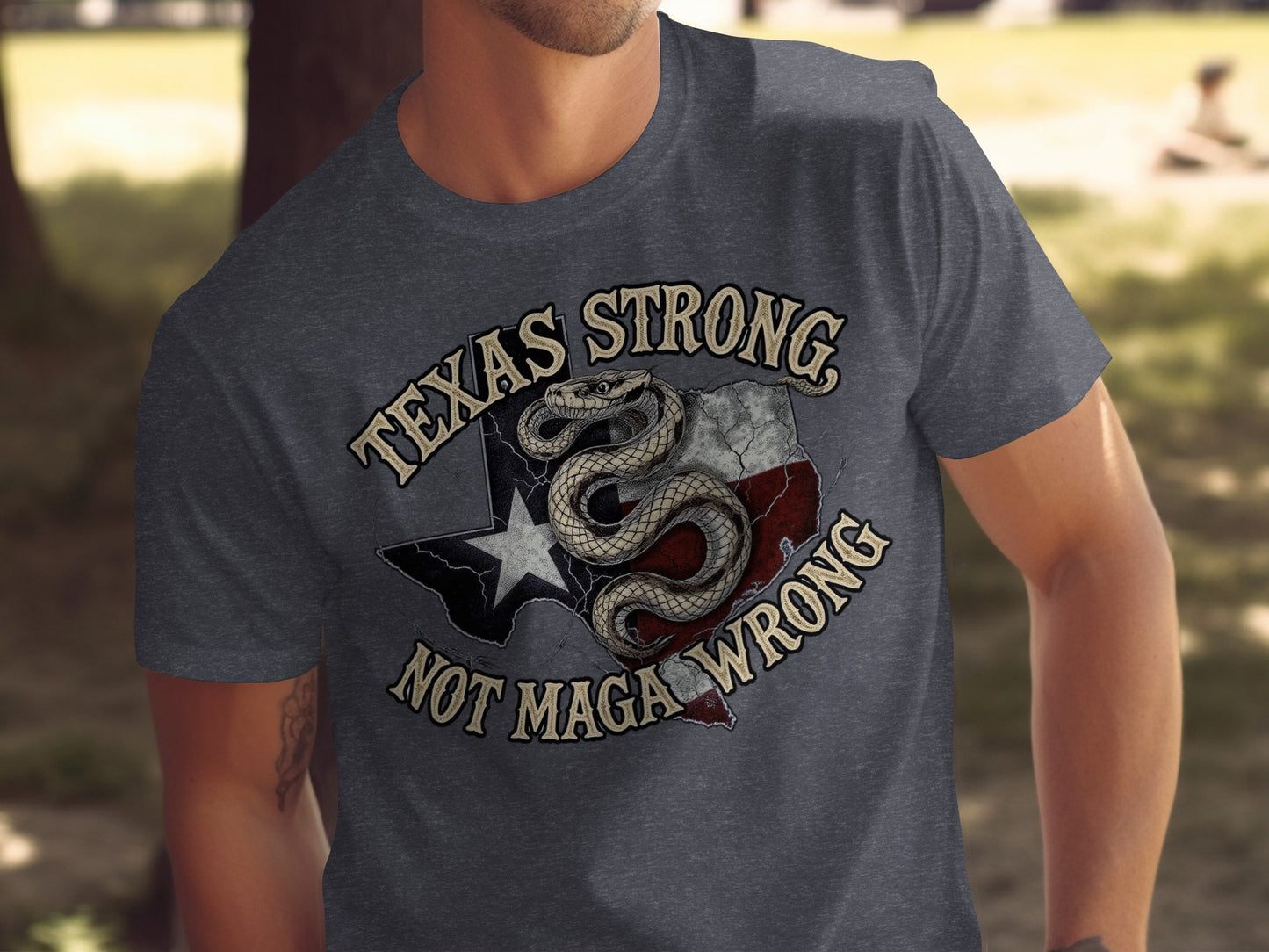 Texas Strong Not Maga Wrong Graphic Tee product