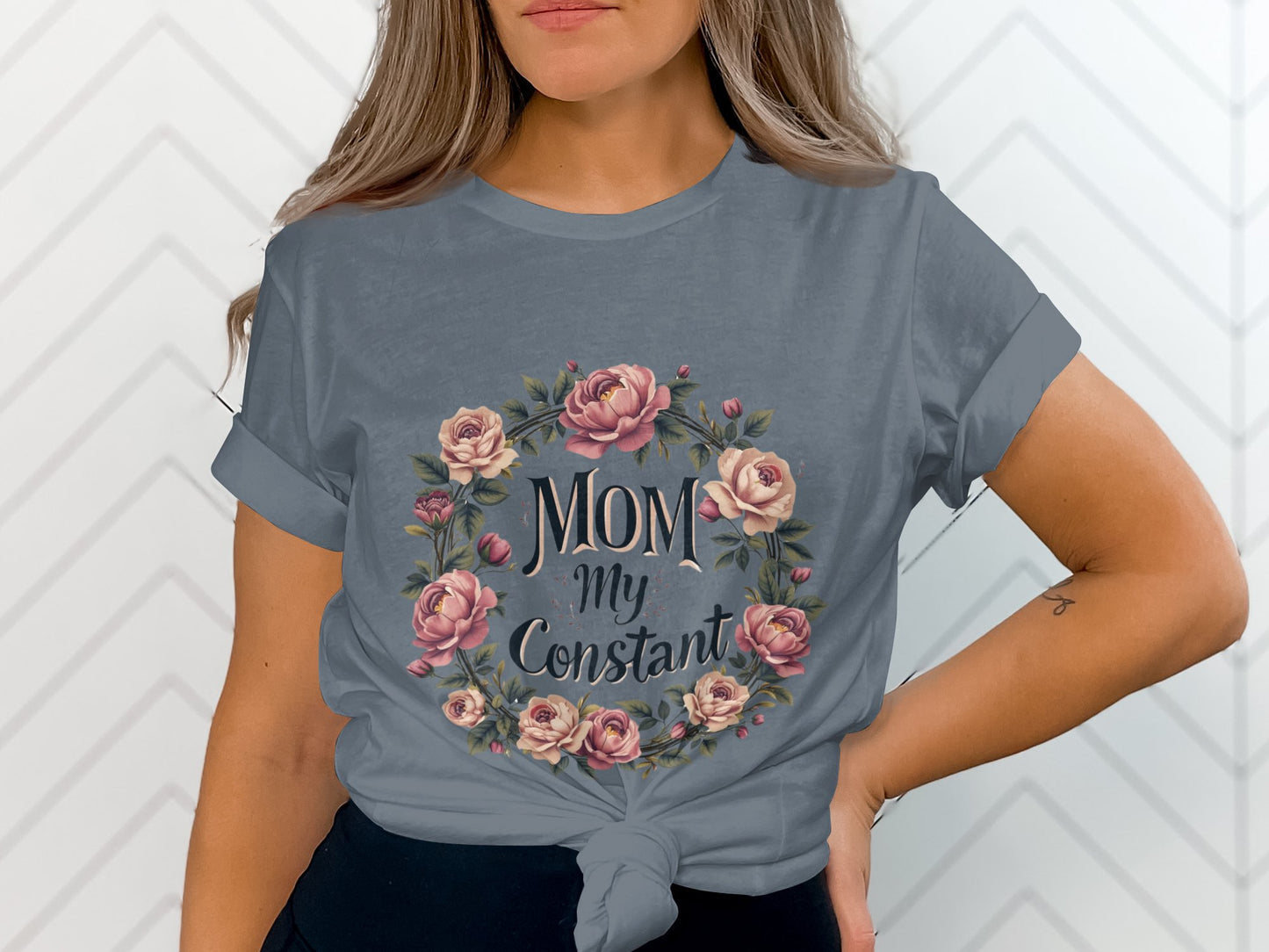 Mom My Constant Floral Graphic Tee Shirt product type