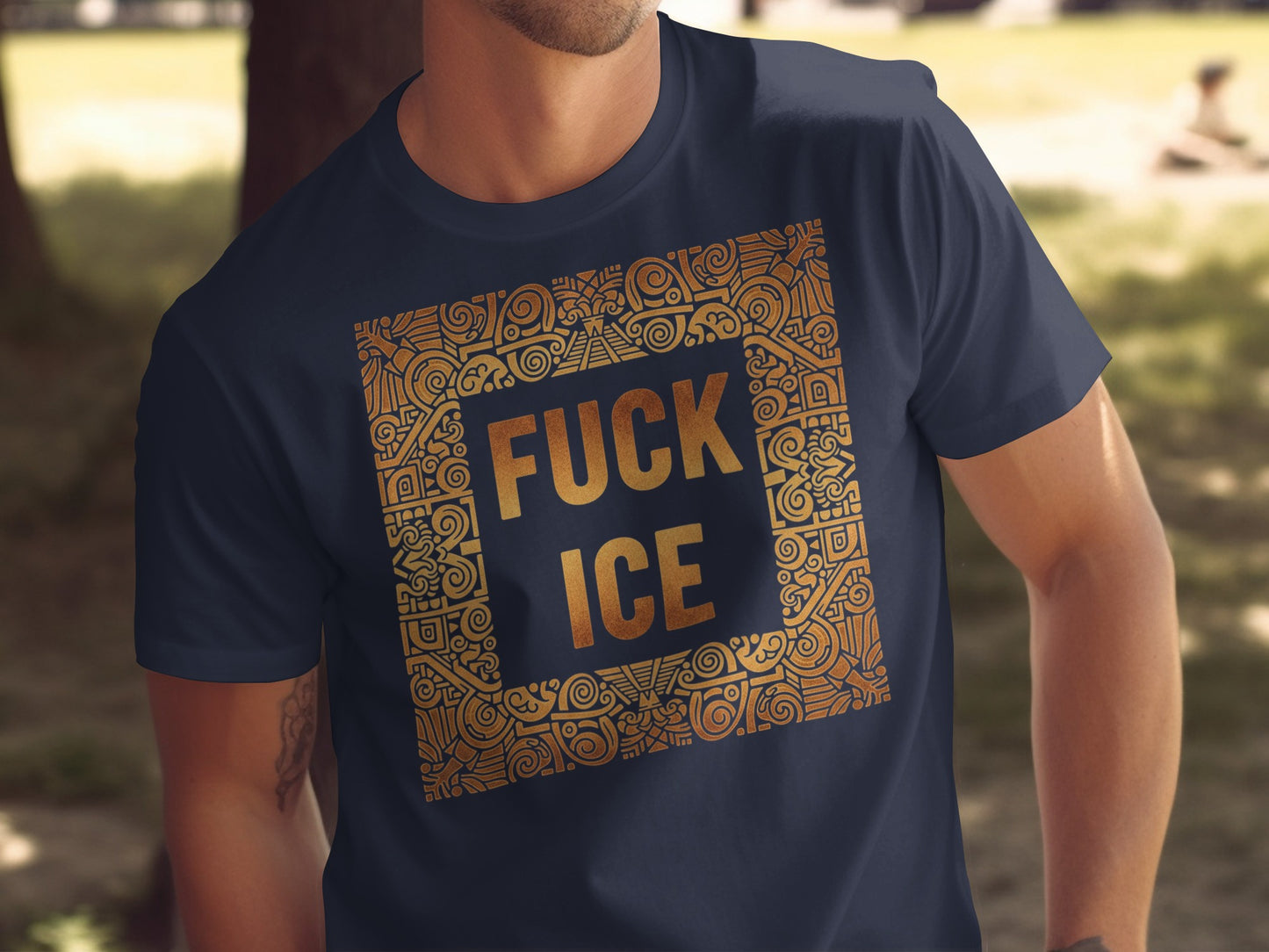 Bold Statement Fuck Ice Graphic T-shirt product