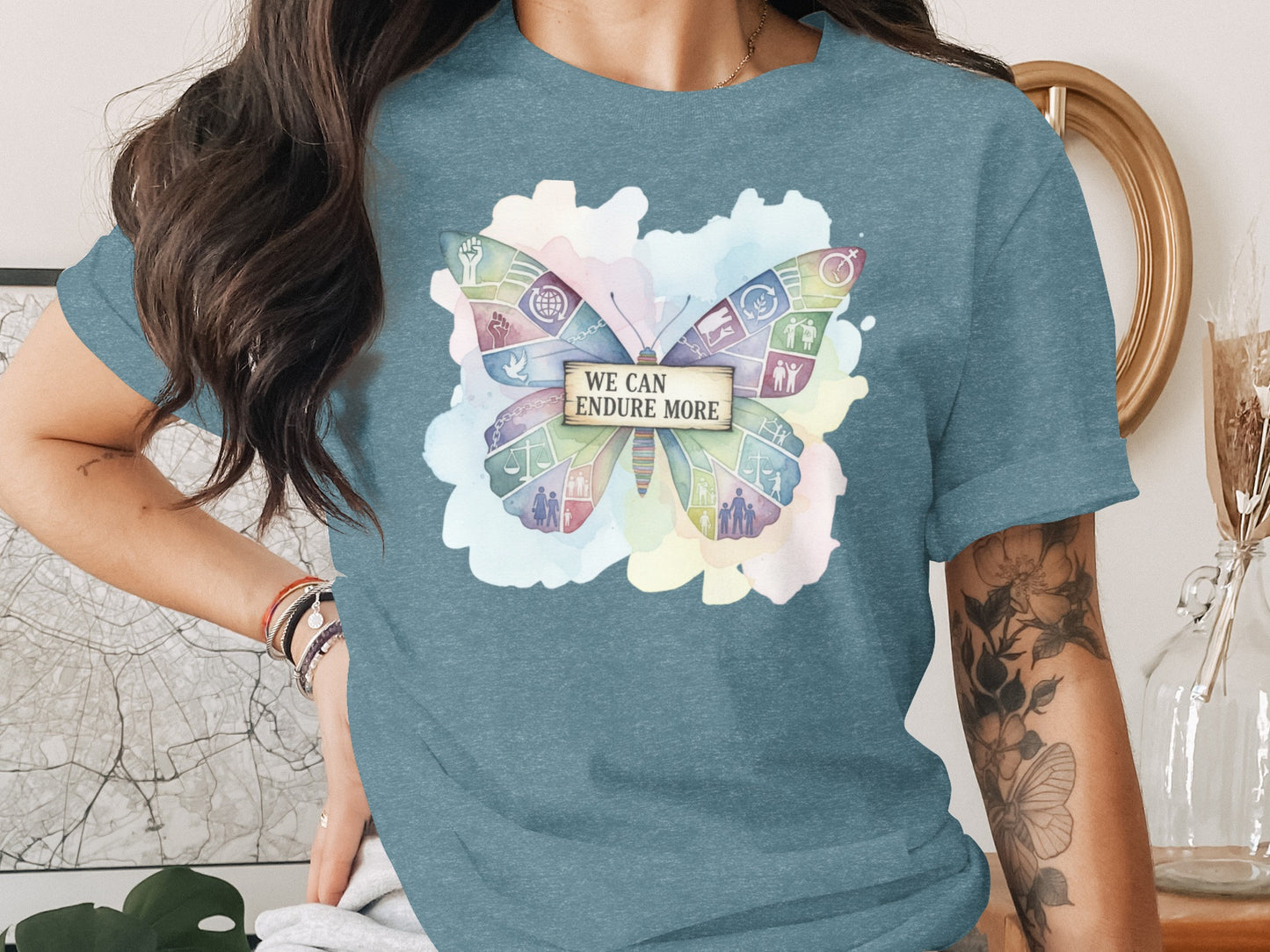 We Can Endure More Colorful Butterfly T-Shirt product