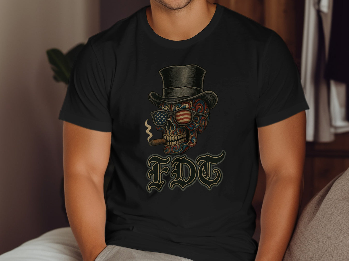 Patriotic Skull With FDT Text Stylish Shirt product