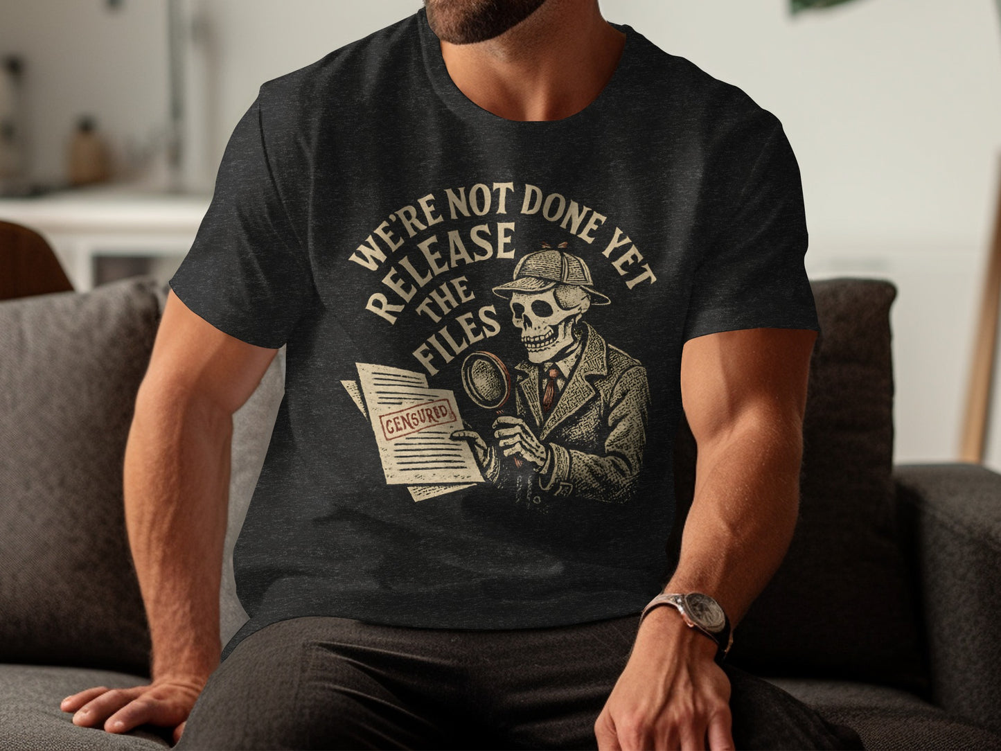 We Are Not Done Yet Release The Files T-shirt product