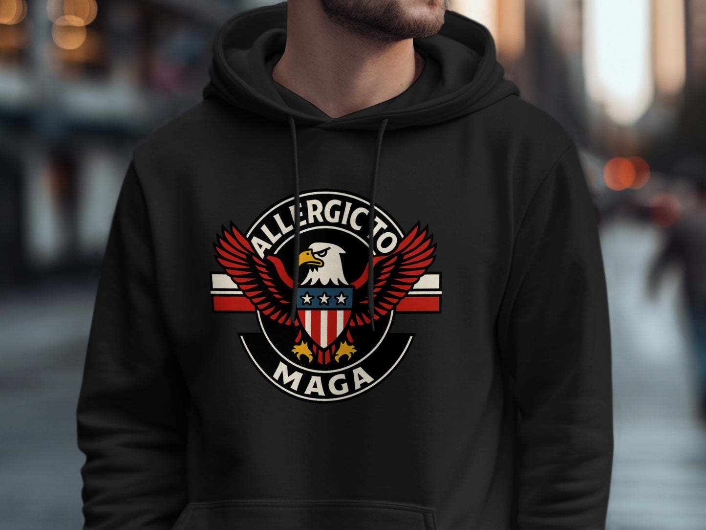 Allergic to MAGA Graphic Hoodie product