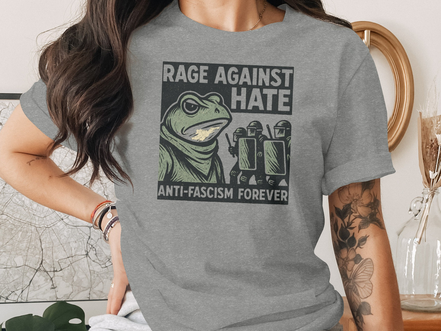 Rage Against Hate Anti-Fascism Forever T-Shirt