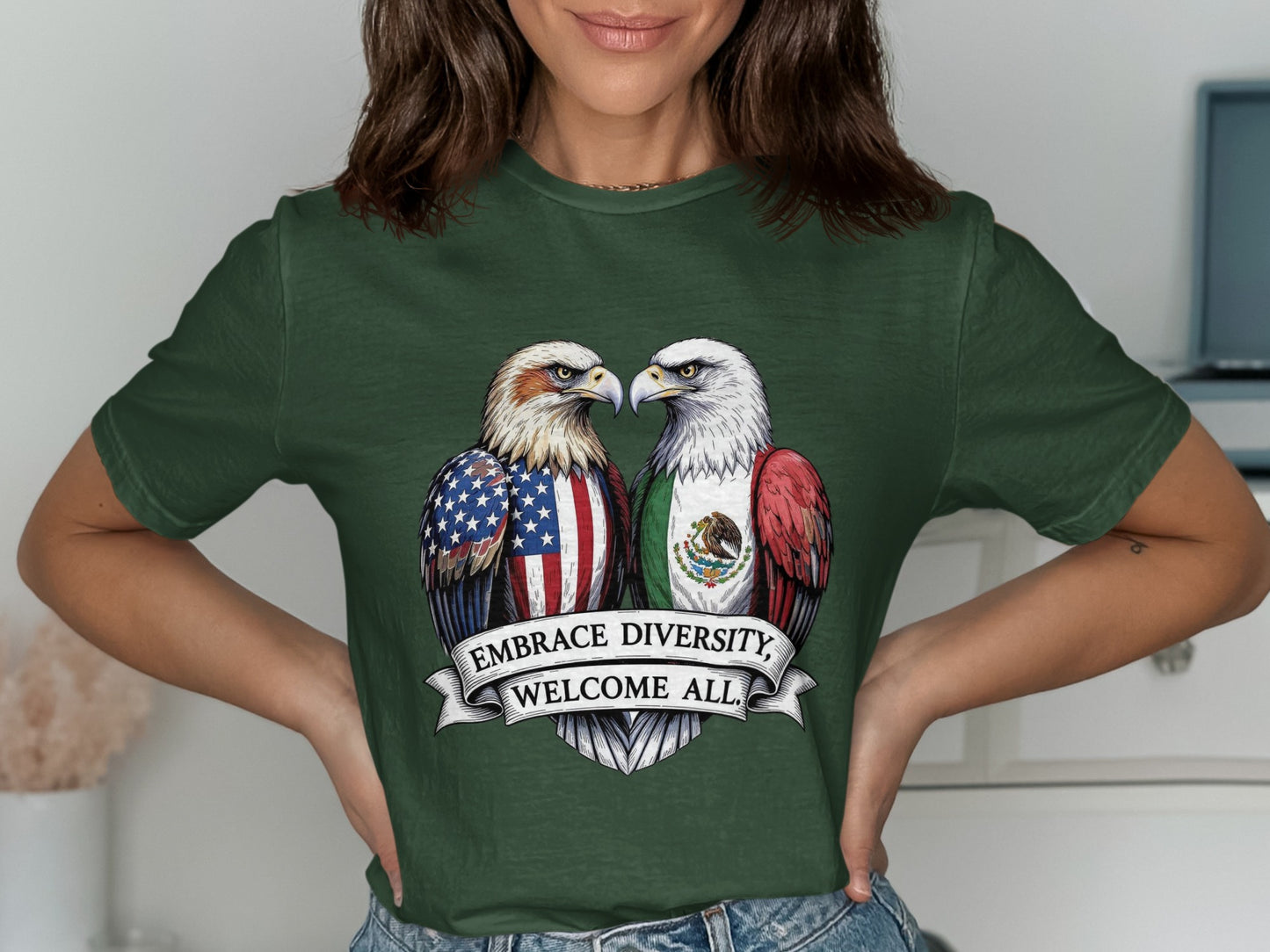 Embrace Diversity Welcome All Graphic T-Shirt product type