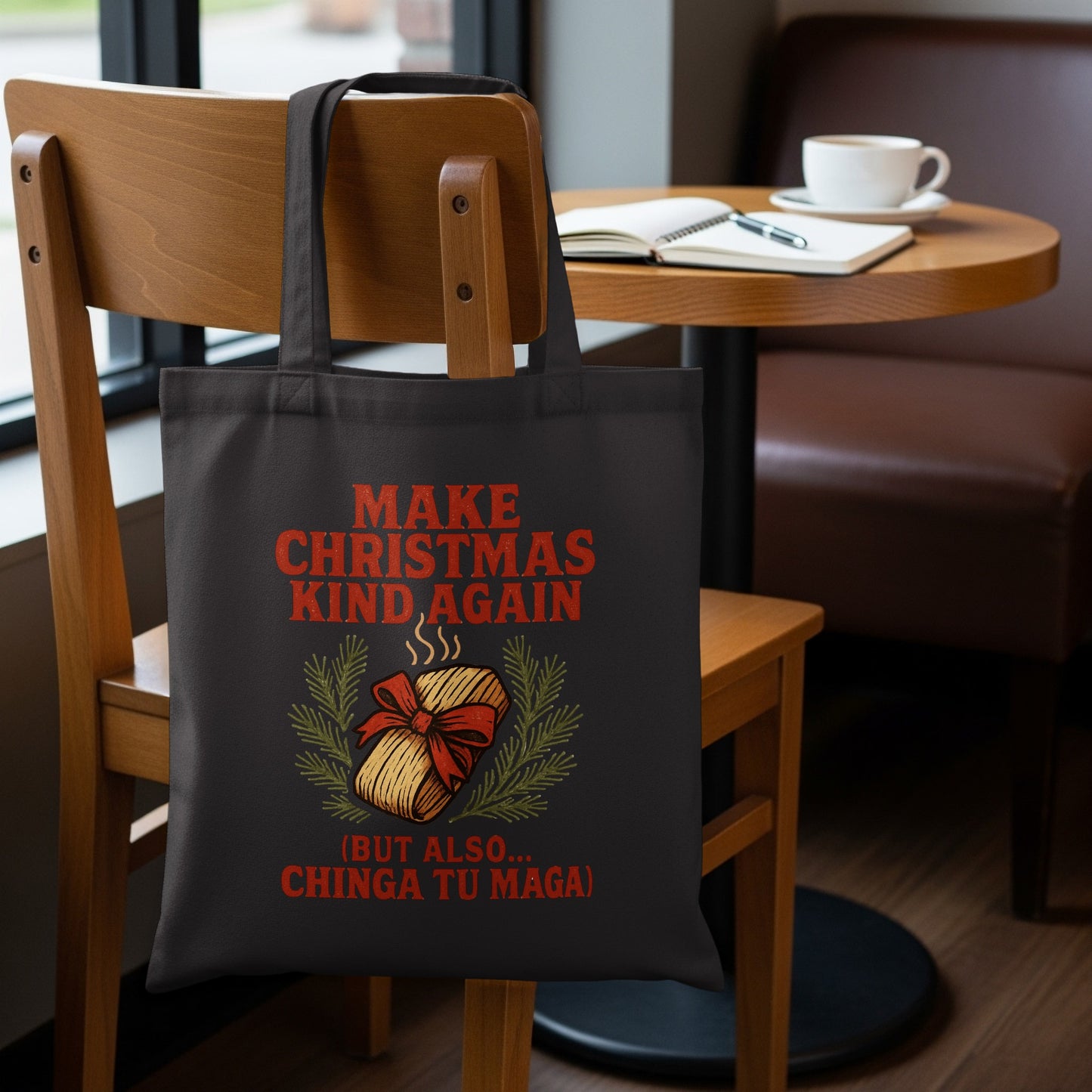 Make Christmas Kind Again Tote Bag Funny Design