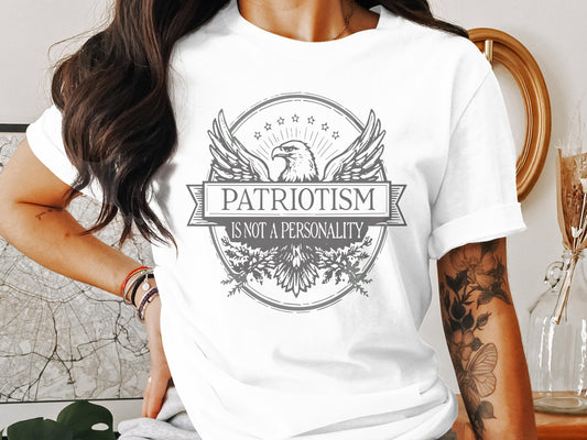 Patriotic Eagle Emblem Statement T-Shirt product type