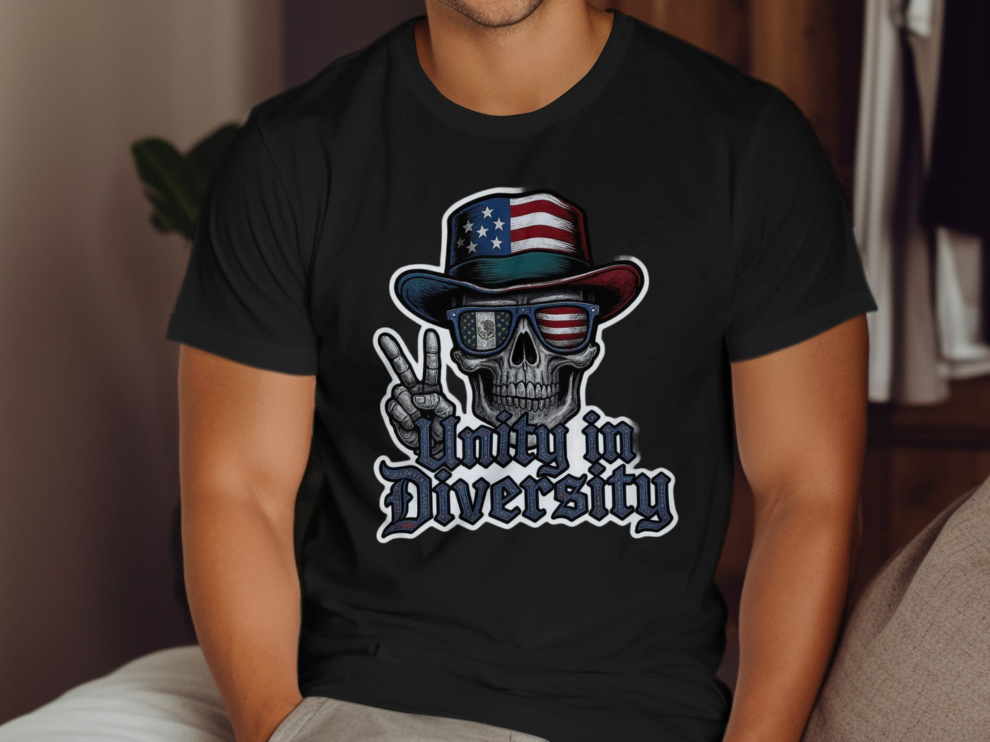 Unity in Diversity Skull Graphic T Shirt product