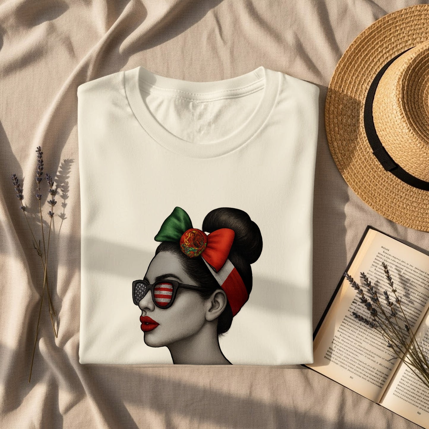 Womens Graphic Tee Stylish Retro Art Print Shirt product type