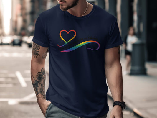 Vibrant Heart Design With Motivational Text T-shirt product