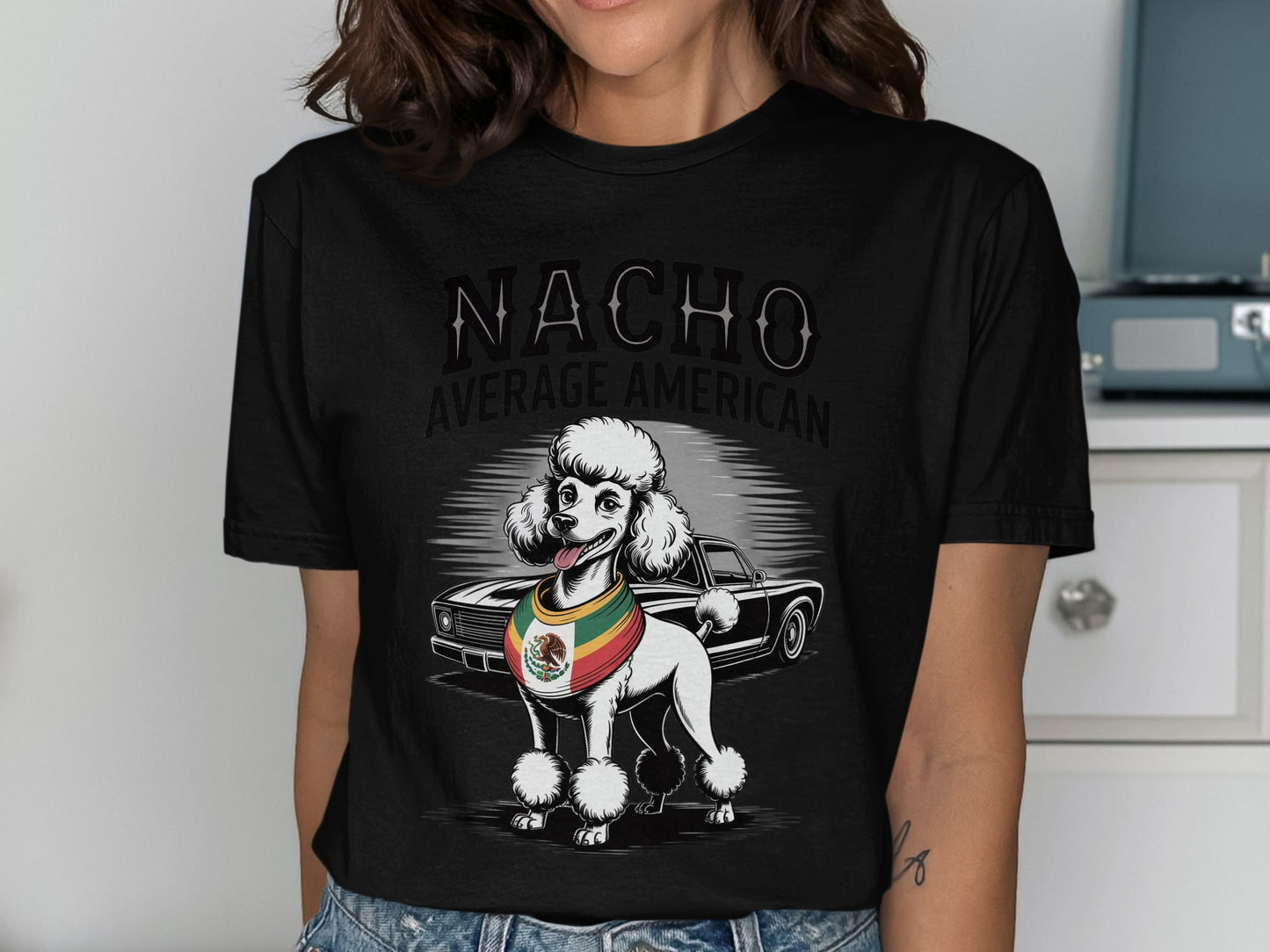 Nacho Average American Poodle Graphic Tee product type