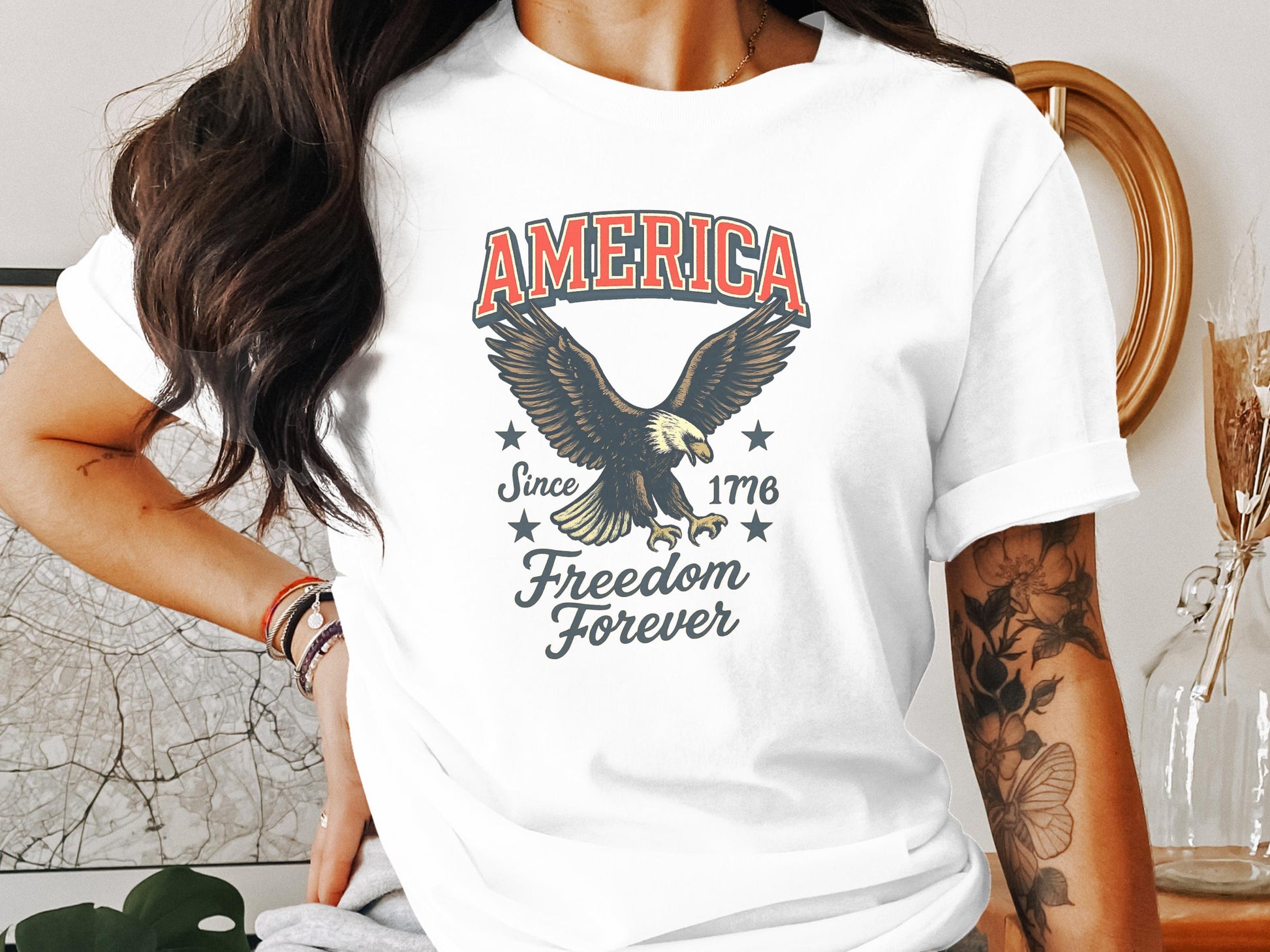 American Eagle Freedom Forever Graphic T Shirt product type