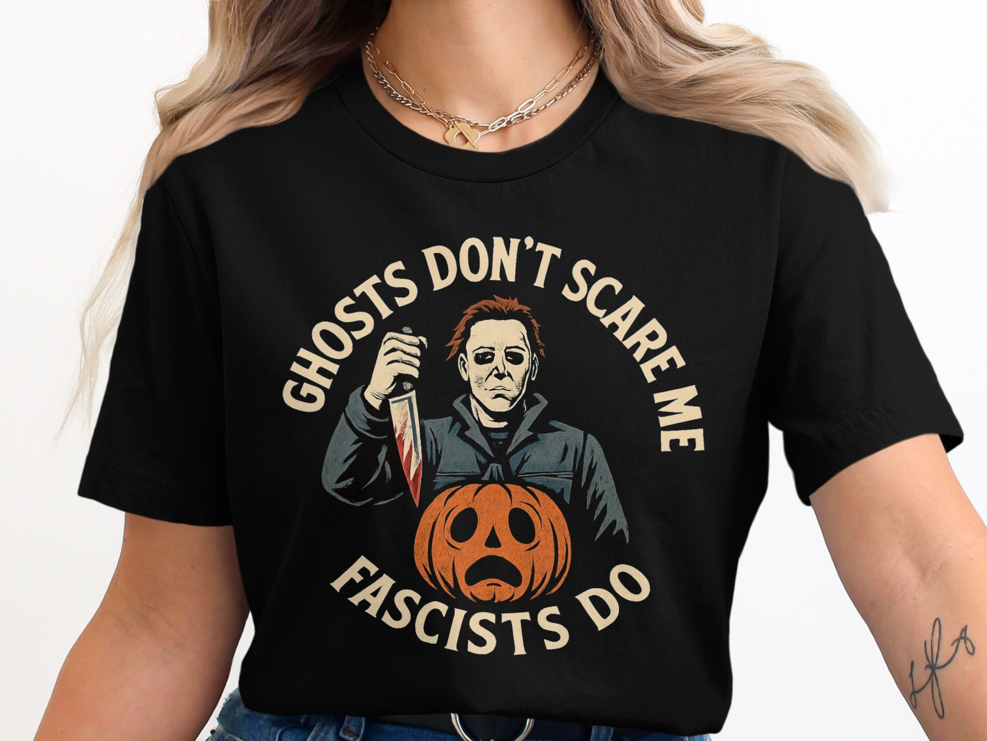 Ghosts Don't Scare Me Fascists Do Halloween Shirt product