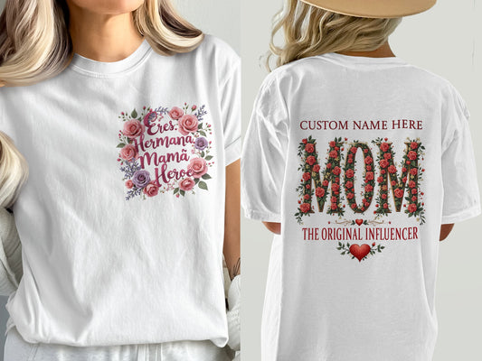 Custom Floral Mother's Day T-Shirt Gift product