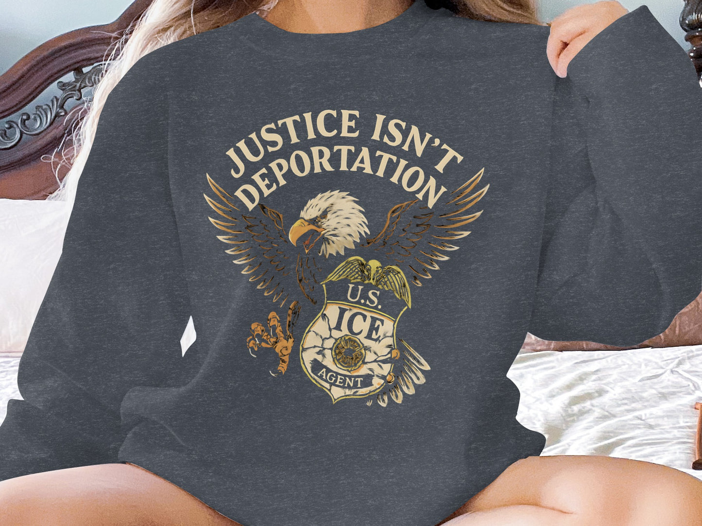 Justice Isn't Deportation U.S. ICE Agent product