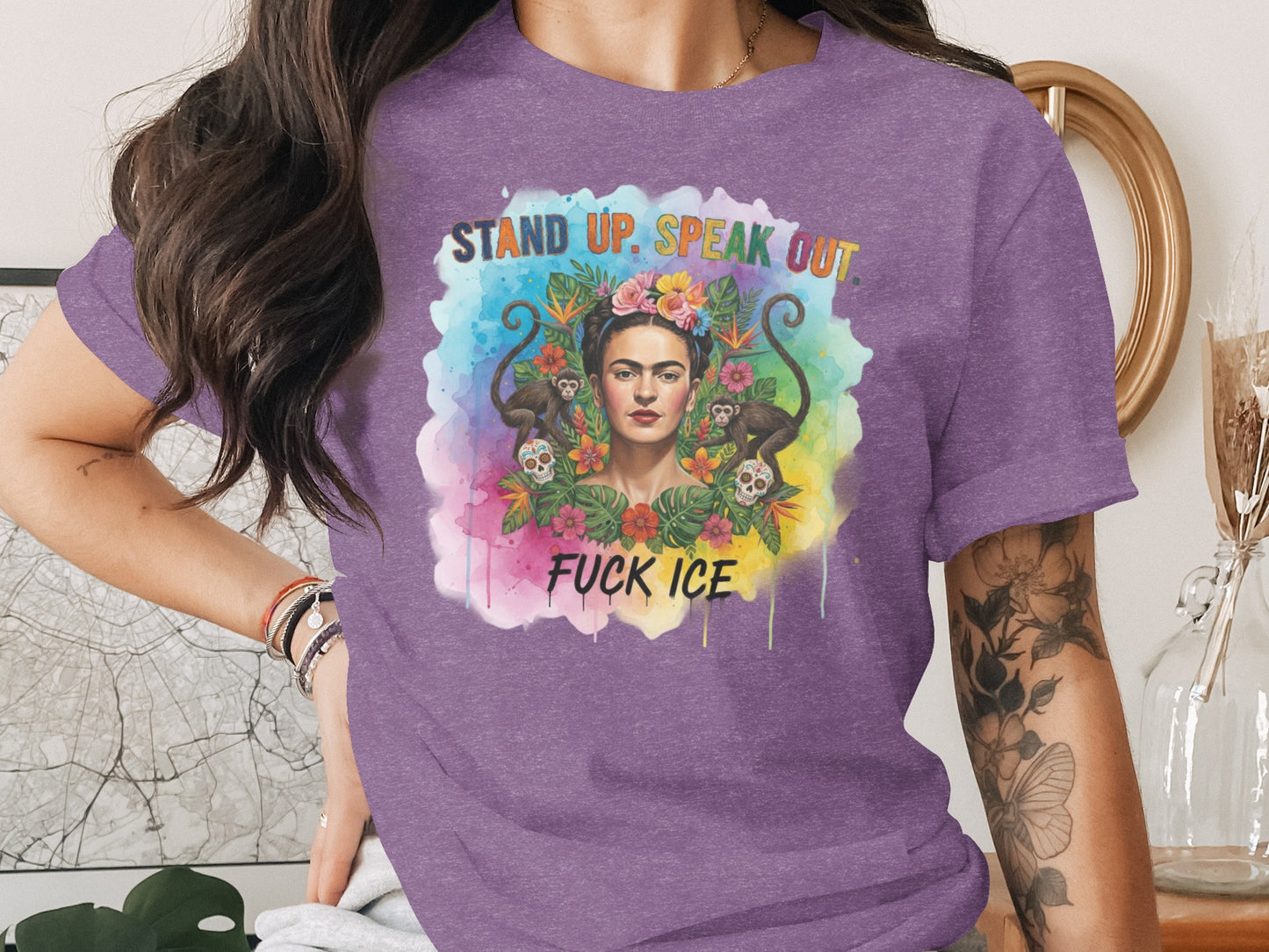 Stand Up Speak Out Fuck Ice Graphic T-Shirt product