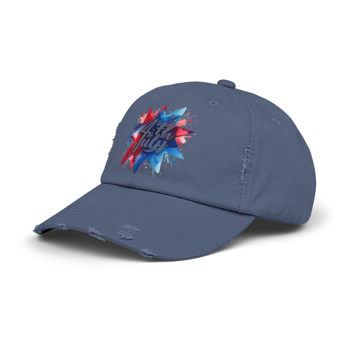 4th of July Unisex Distressed Cap - Celebratory Style for Summer Adventures