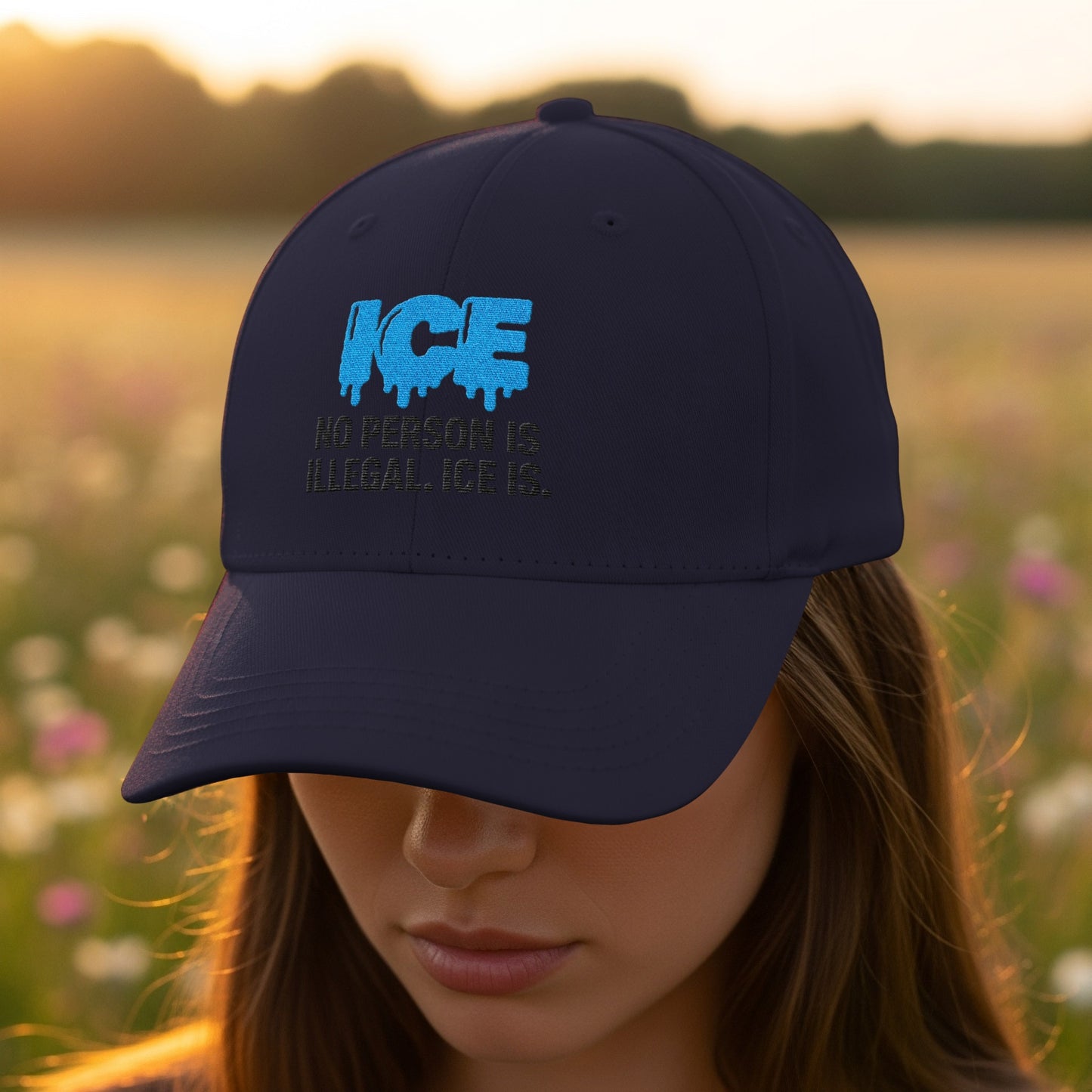 Ice No Person is Illegal Statement Cap product type