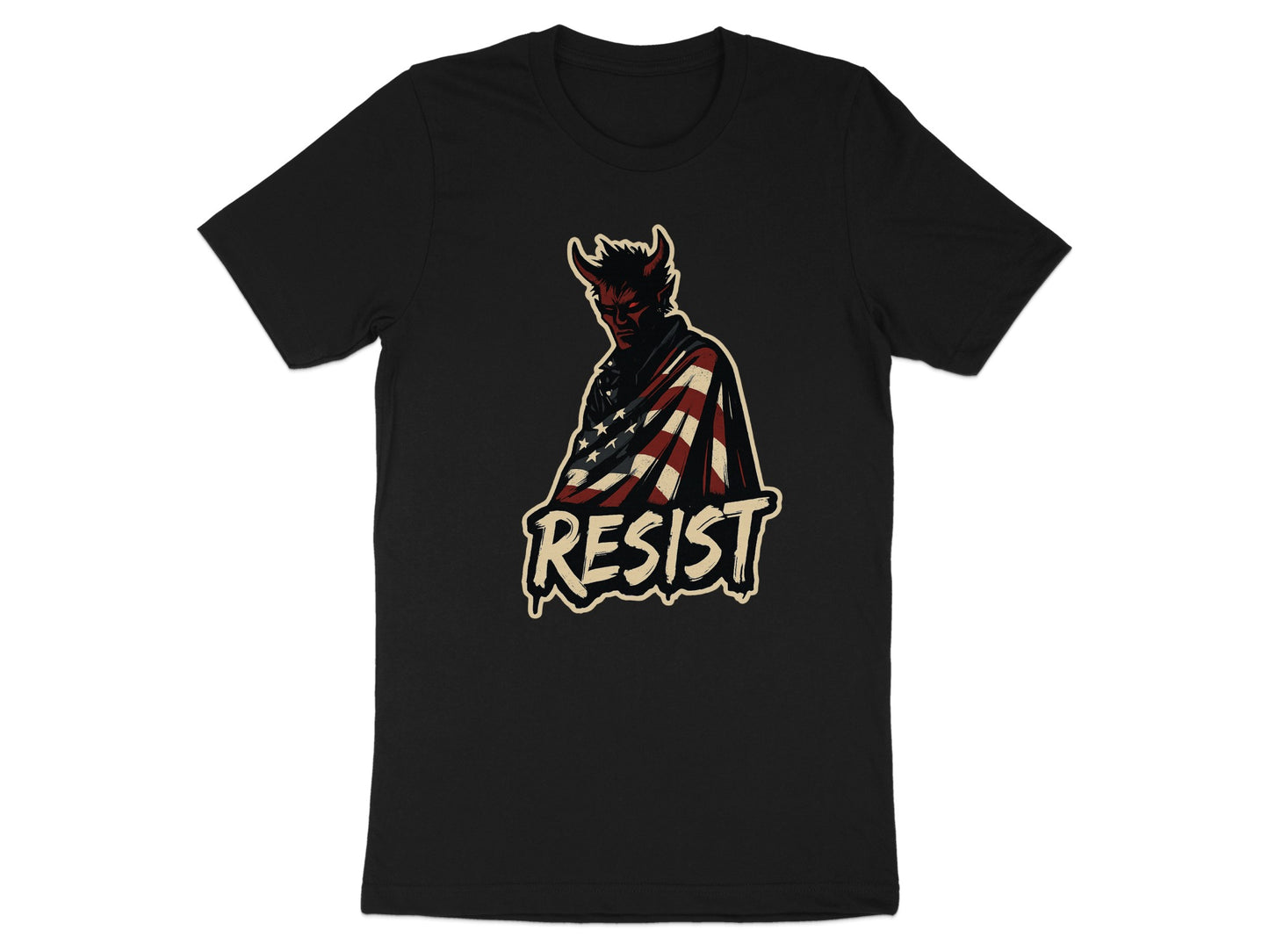 Resist Flag Devil Graphic T-shirt product