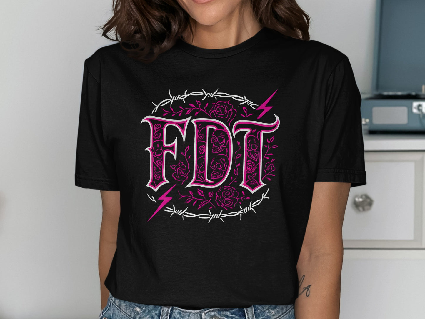 FDT Graphic Tee Featuring Unique Artistic Design product type