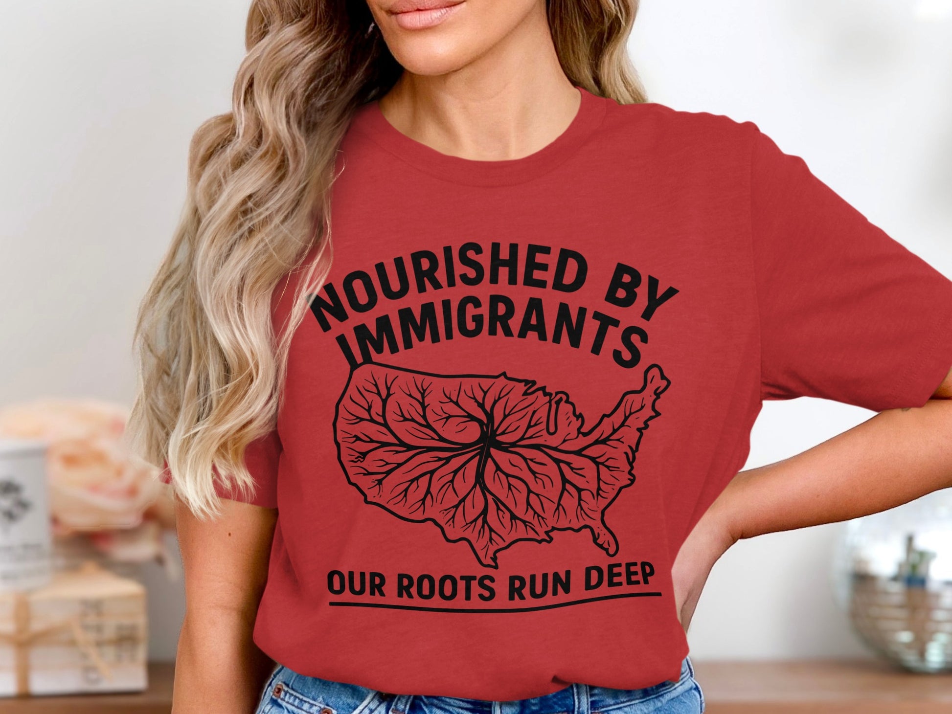 Nourished By Immigrants Our Roots Run Deep product type