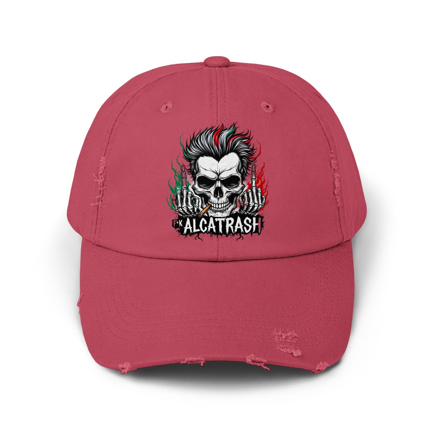 Skull with Spikes Alcatrash Graphic Hat product