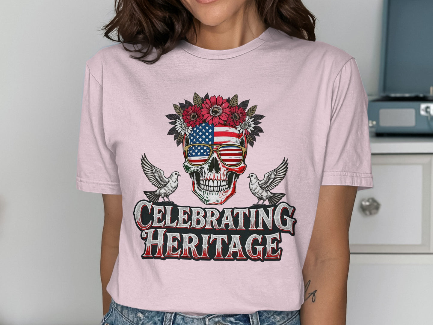 Celebrating Heritage Graphic Tee Shirt Fashion Product