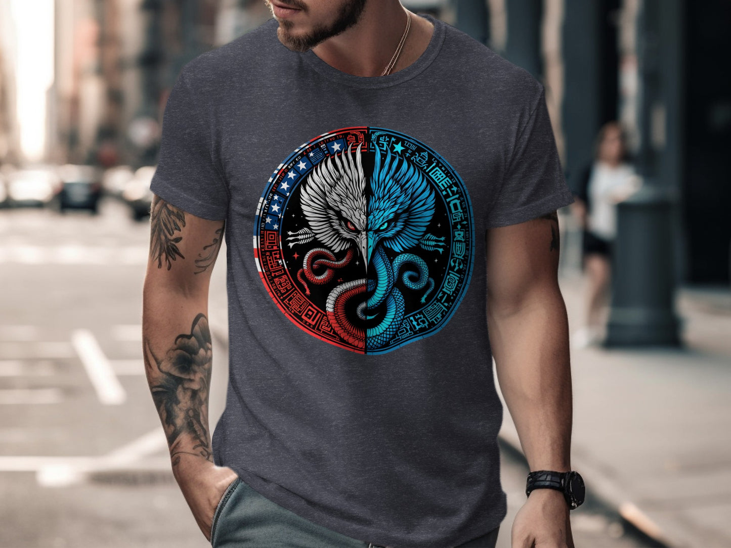American Balance Yin Yang Dragon Shirt product type