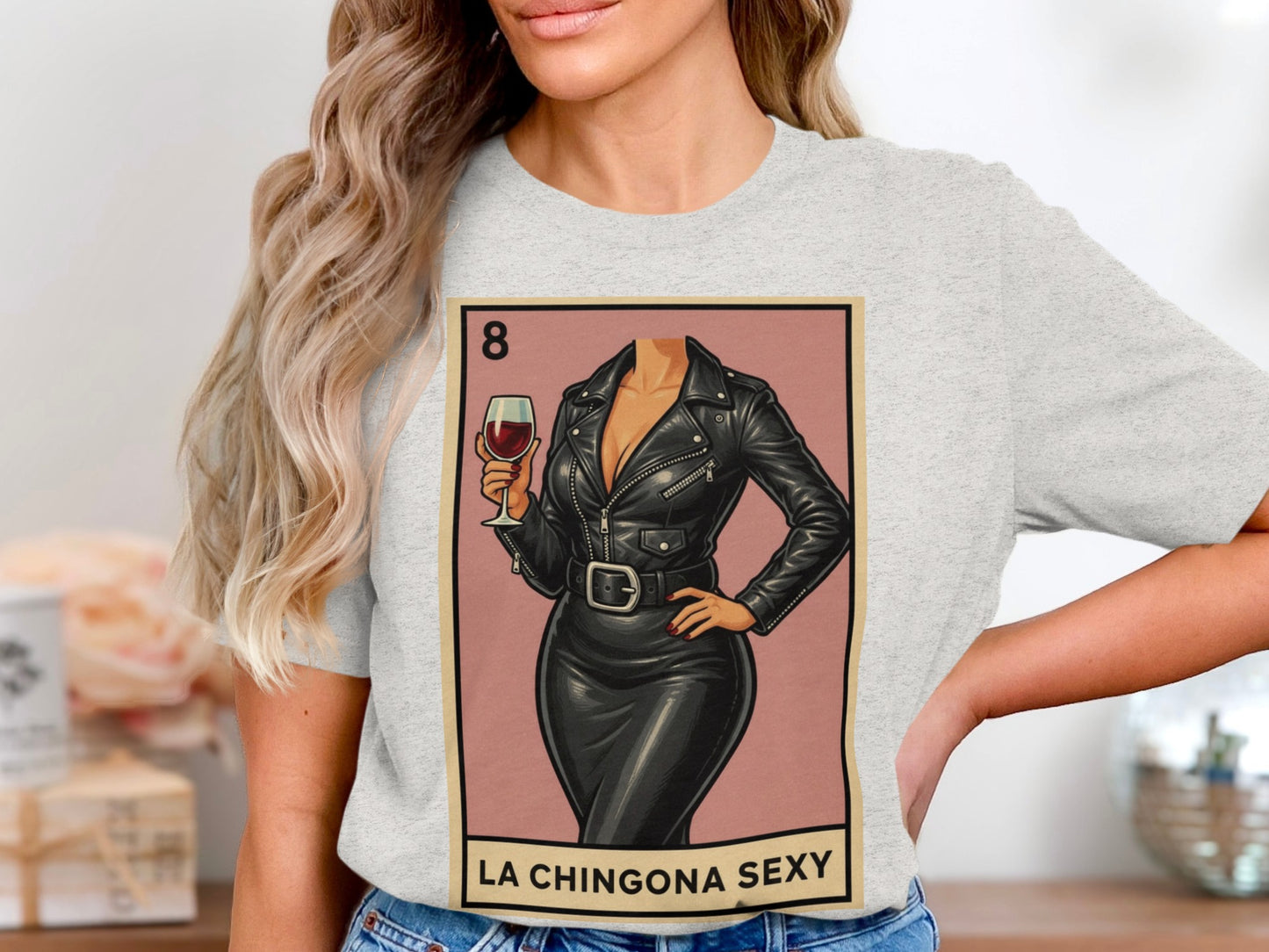 La Chingona Sexy T-shirt with Graphic Product