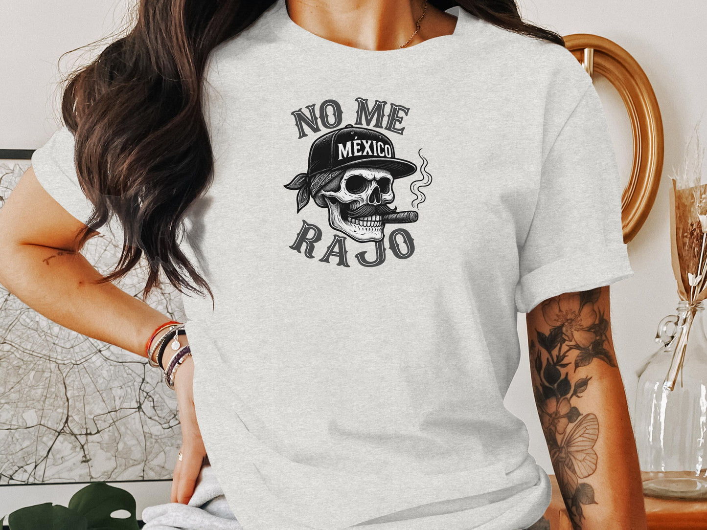 Mexico Skull with Hat No Me Rajó T-shirt product