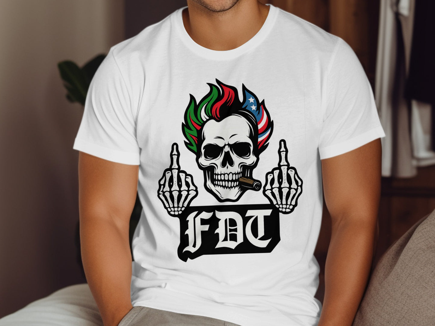 Skull Design FDT Graphic Tee Shirt Fashion Apparel product type