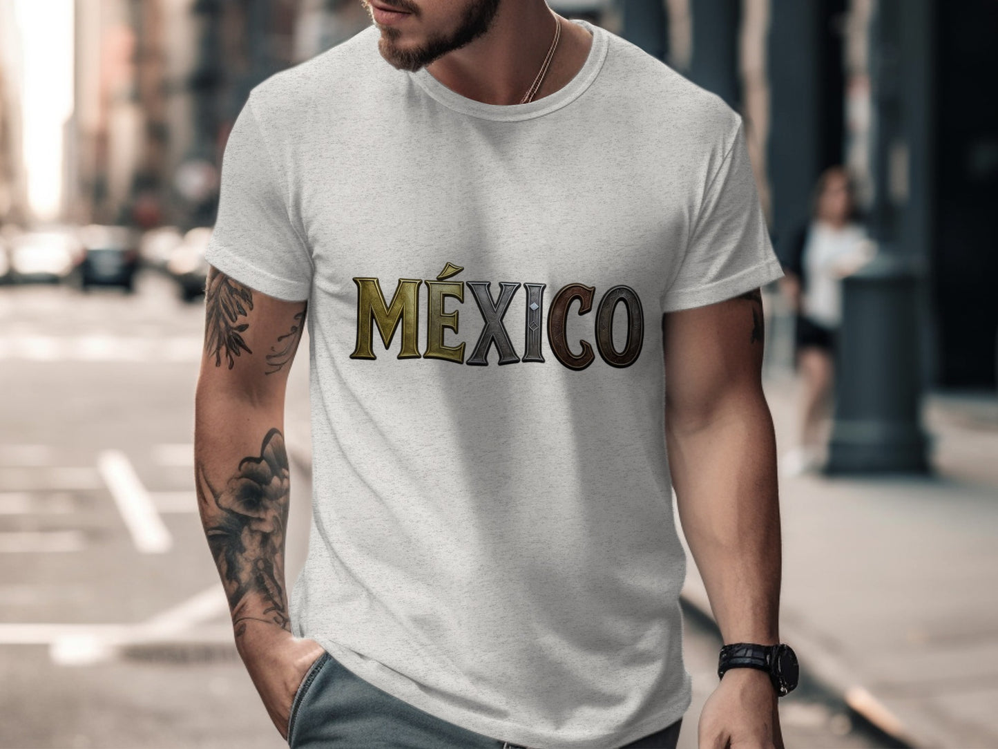 Stylish Urban México T-shirt Design for Casual Product