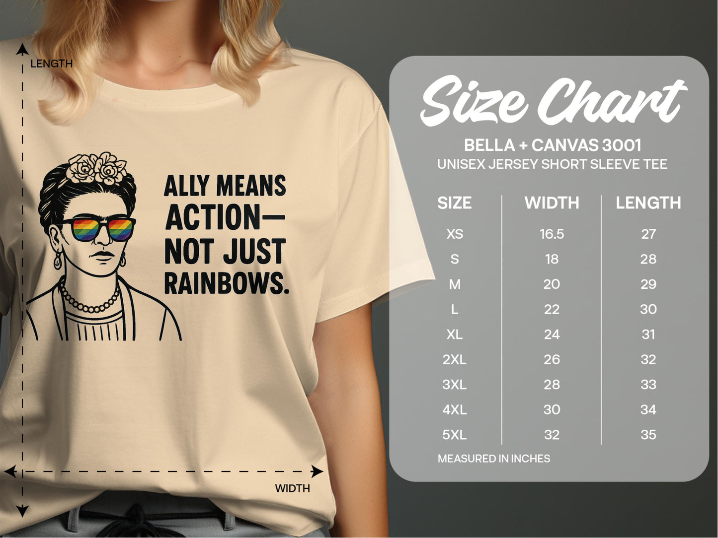 Ally Means Action Not Just Rainbows Product Type